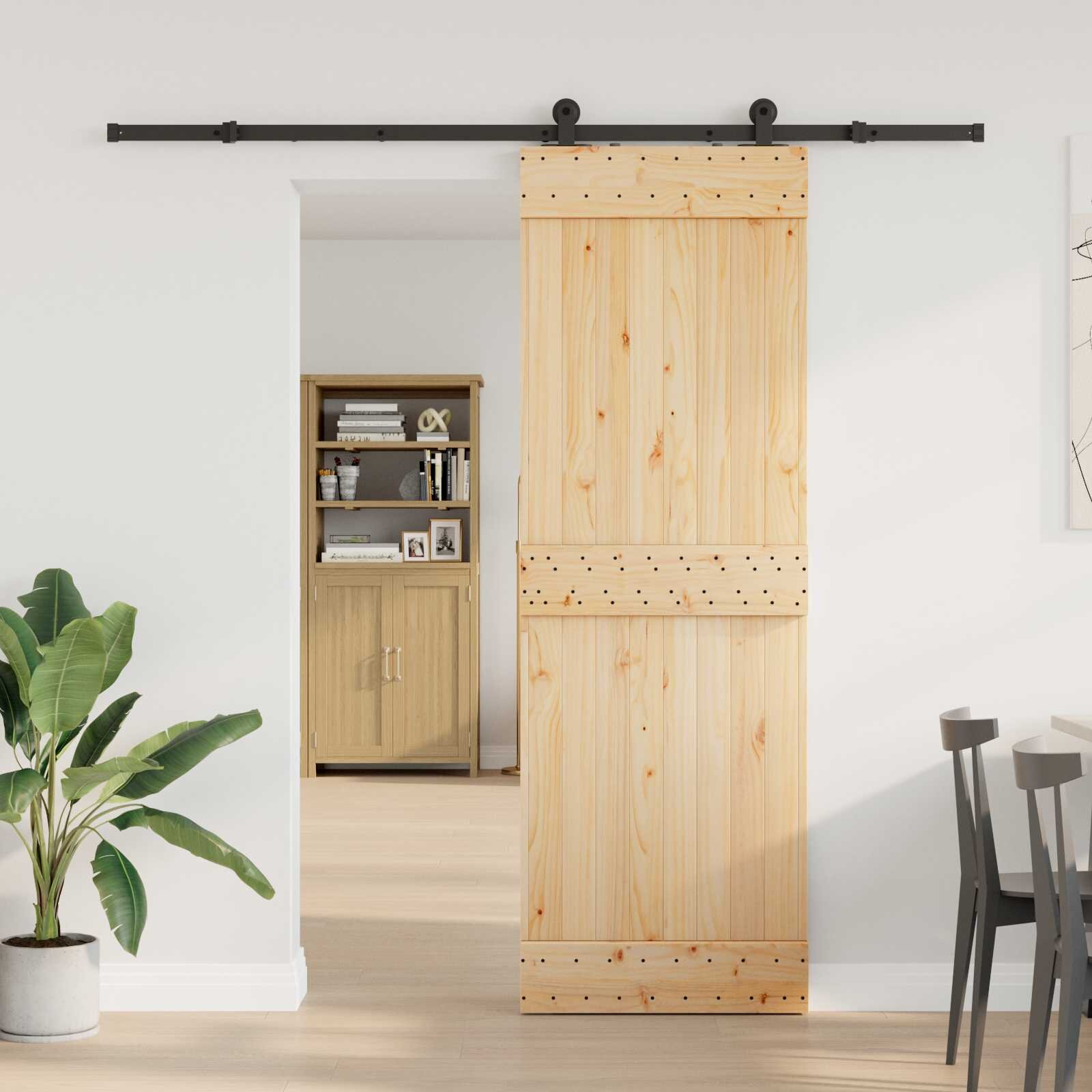 vidaXL Преплъзваща се врата NARVIK 70 x 210 см (2135 см)