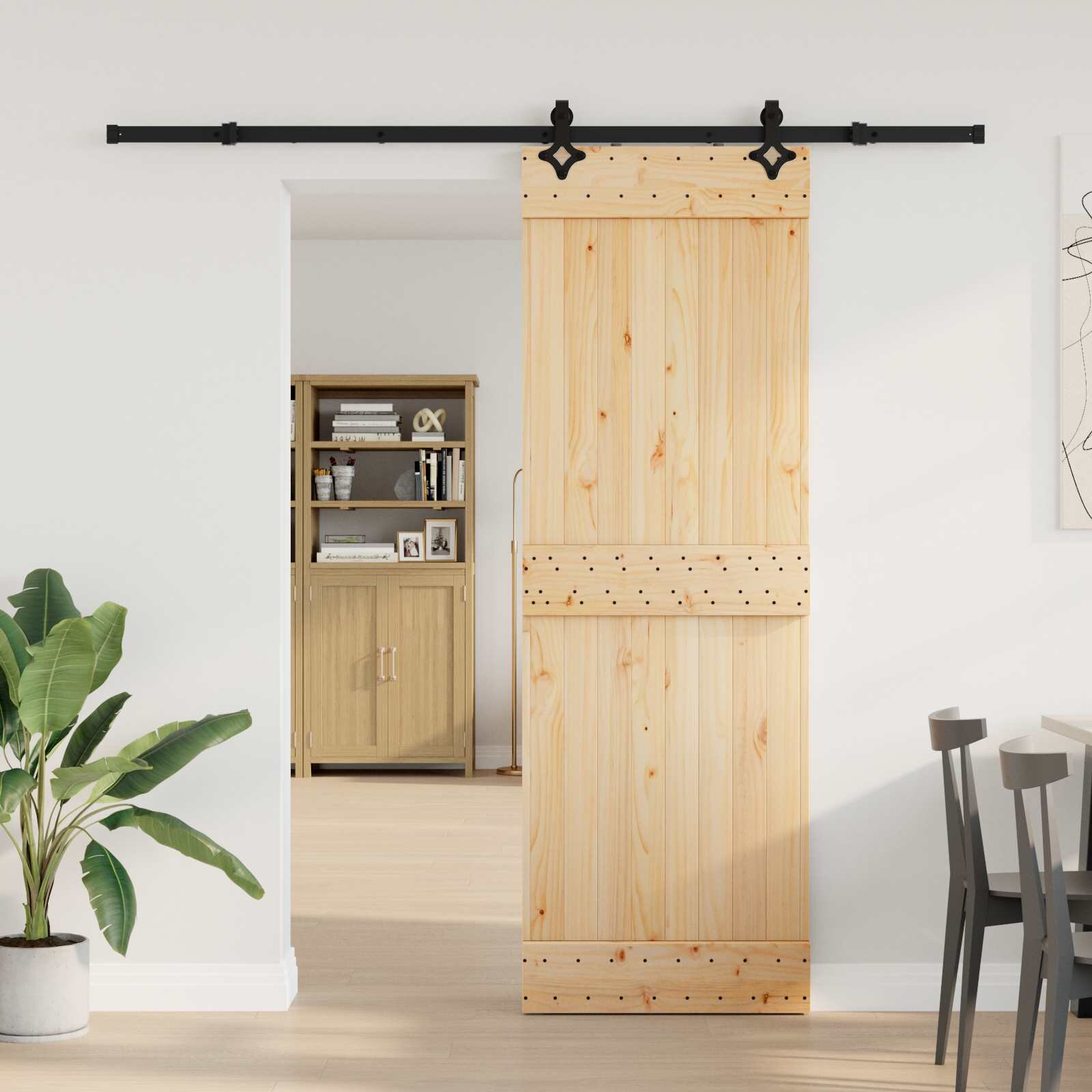 vidaXL Преплъзваща се врата NARVIK 70 x 210 см (2135 см)