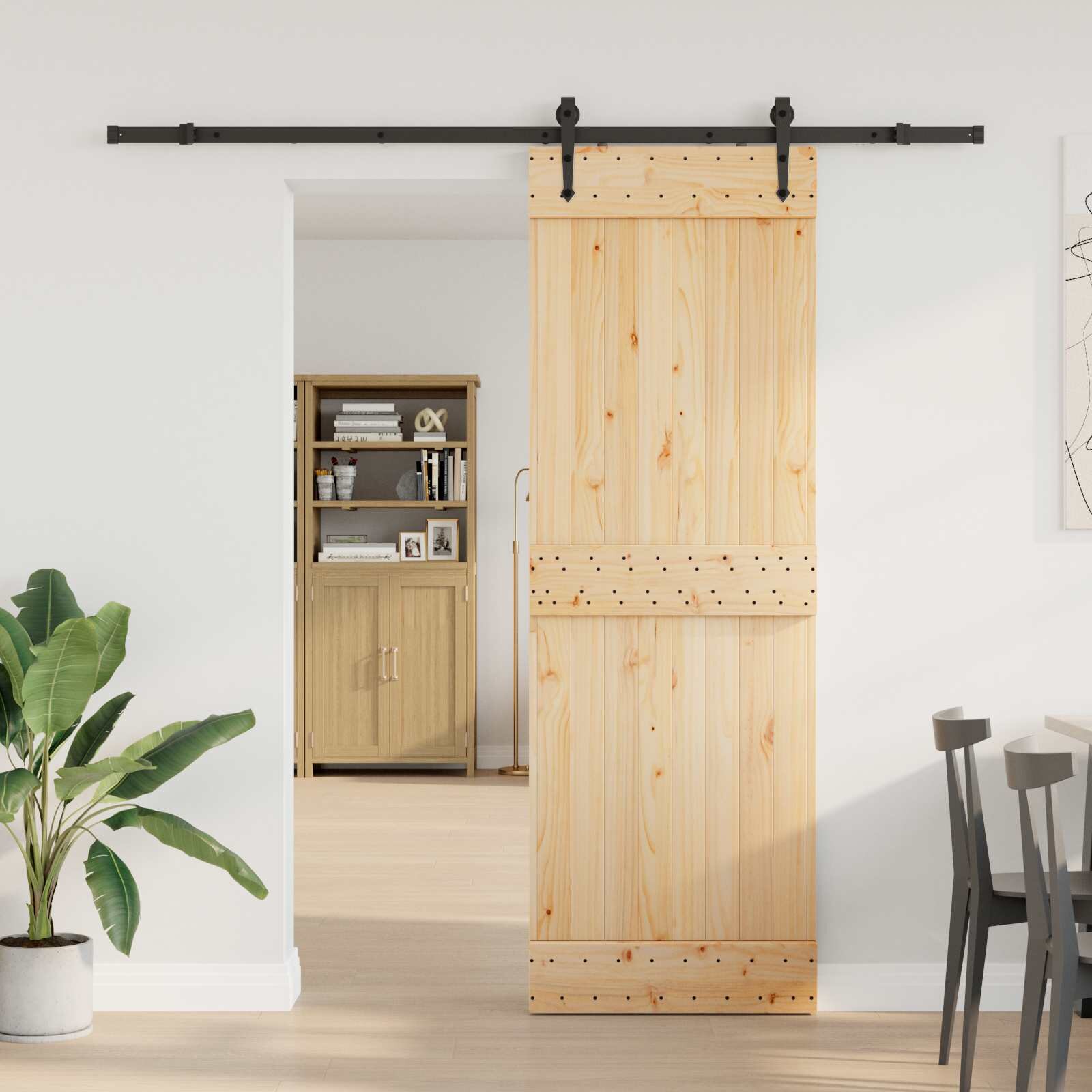 vidaXL Преплъзваща се врата NARVIK 70 x 210 см (2135 см)