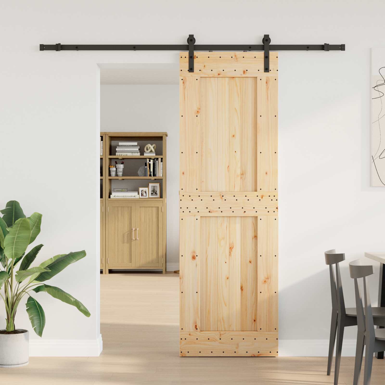 vidaXL Преплъзваща се врата NARVIK 70 x 210 см (2135 см)