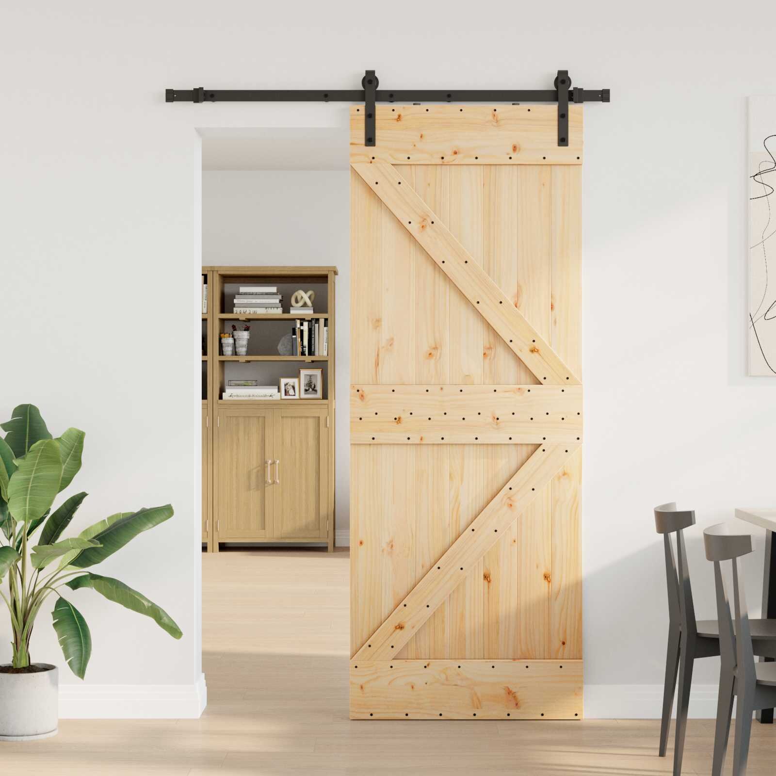 vidaXL Преплъзваща се врата NARVIK 80 x 210 см (1525 см)