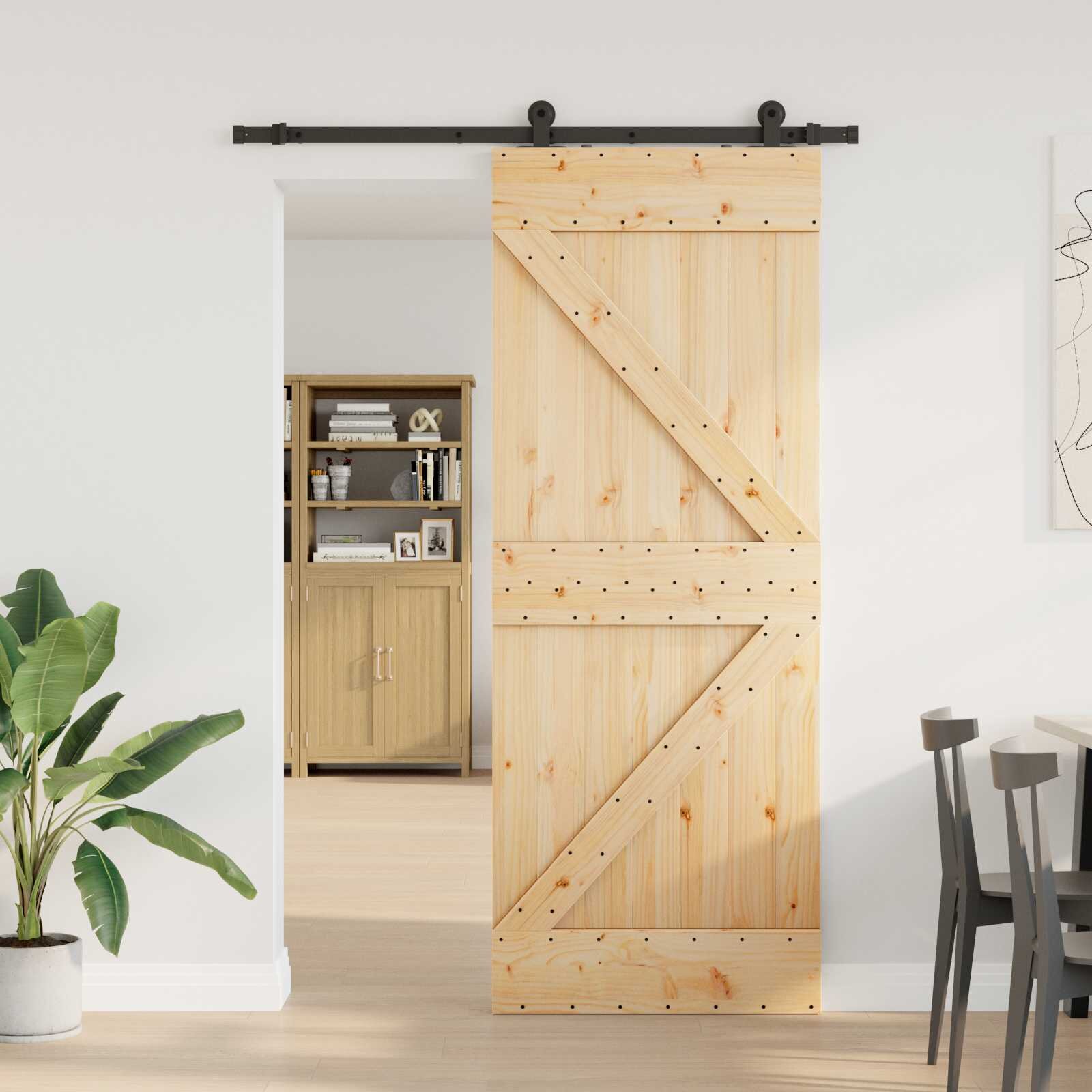 vidaXL Преплъзваща се врата NARVIK 80 x 210 см (1525 см)