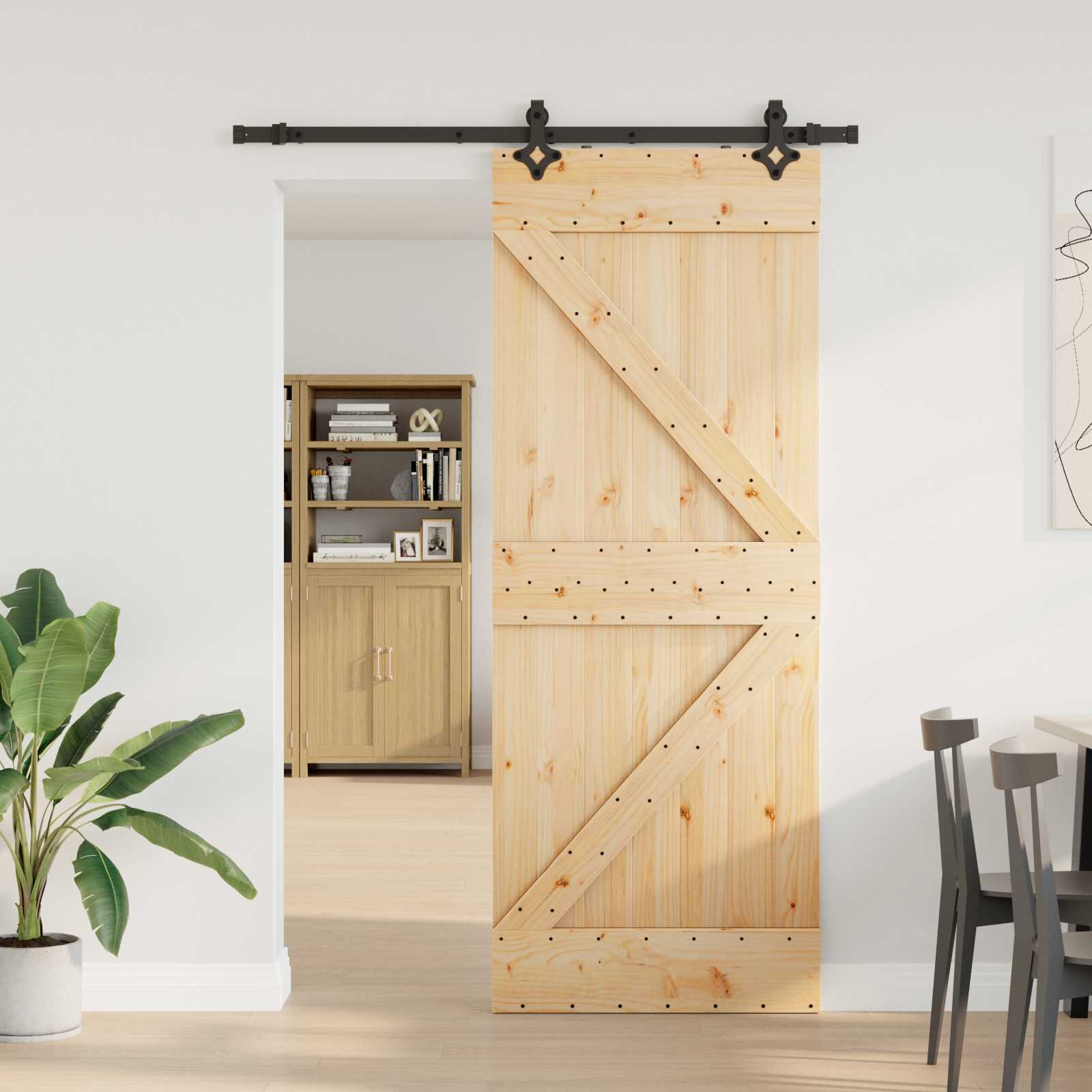 vidaXL Преплъзваща се врата NARVIK 80 x 210 см (1525 см)