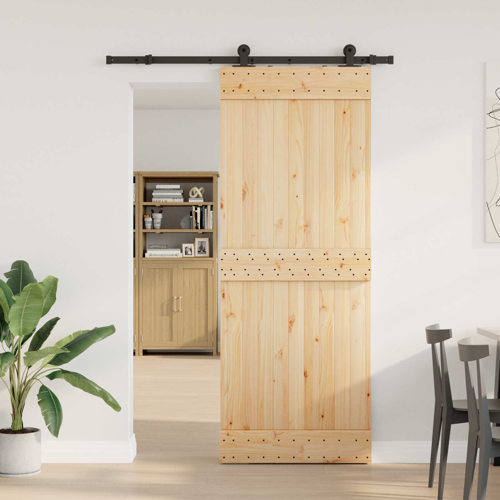 vidaXL Преплъзваща се врата NARVIK 80 x 210 см (1525 см)