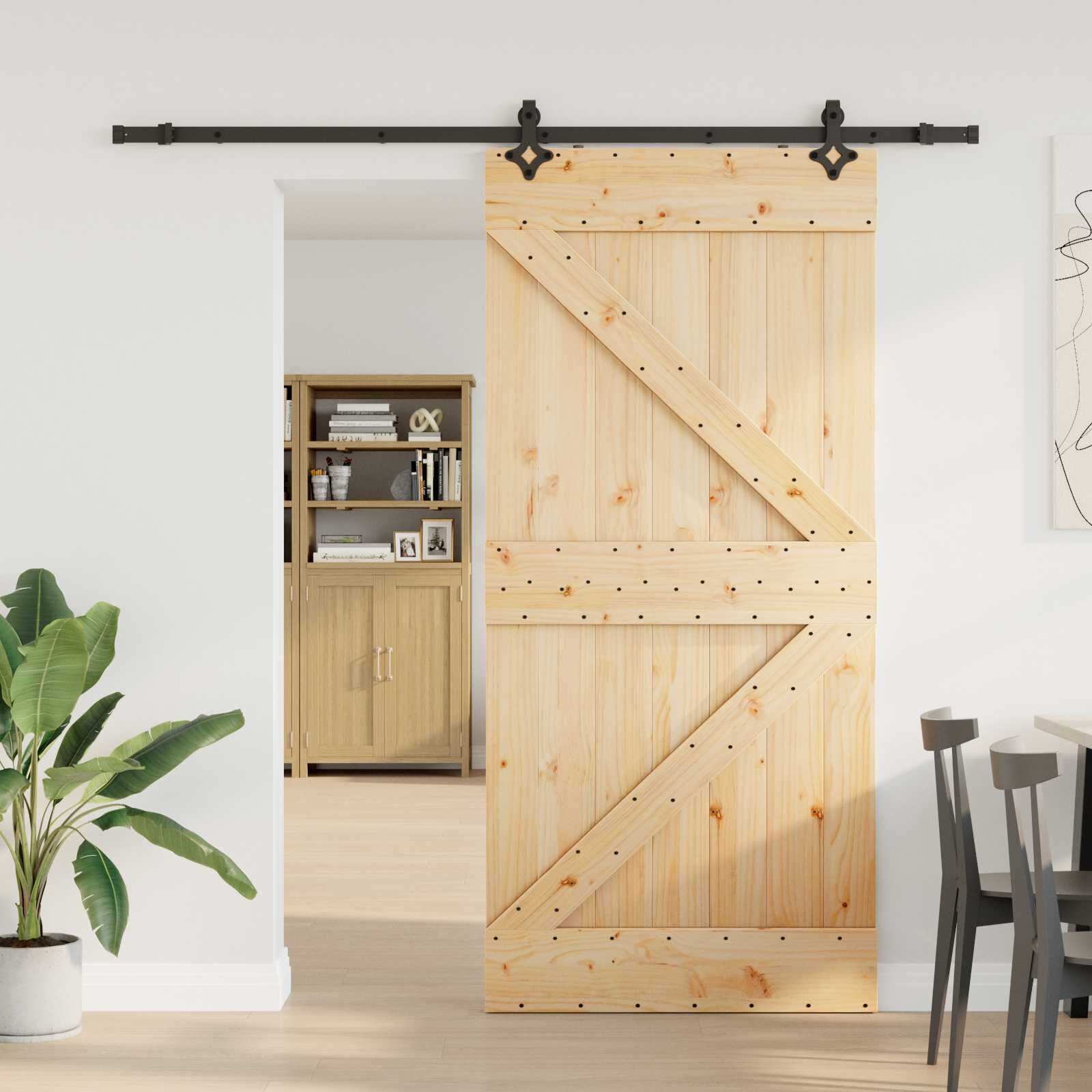 vidaXL Преплъзваща се врата NARVIK 80 x 210 см (2135 см)