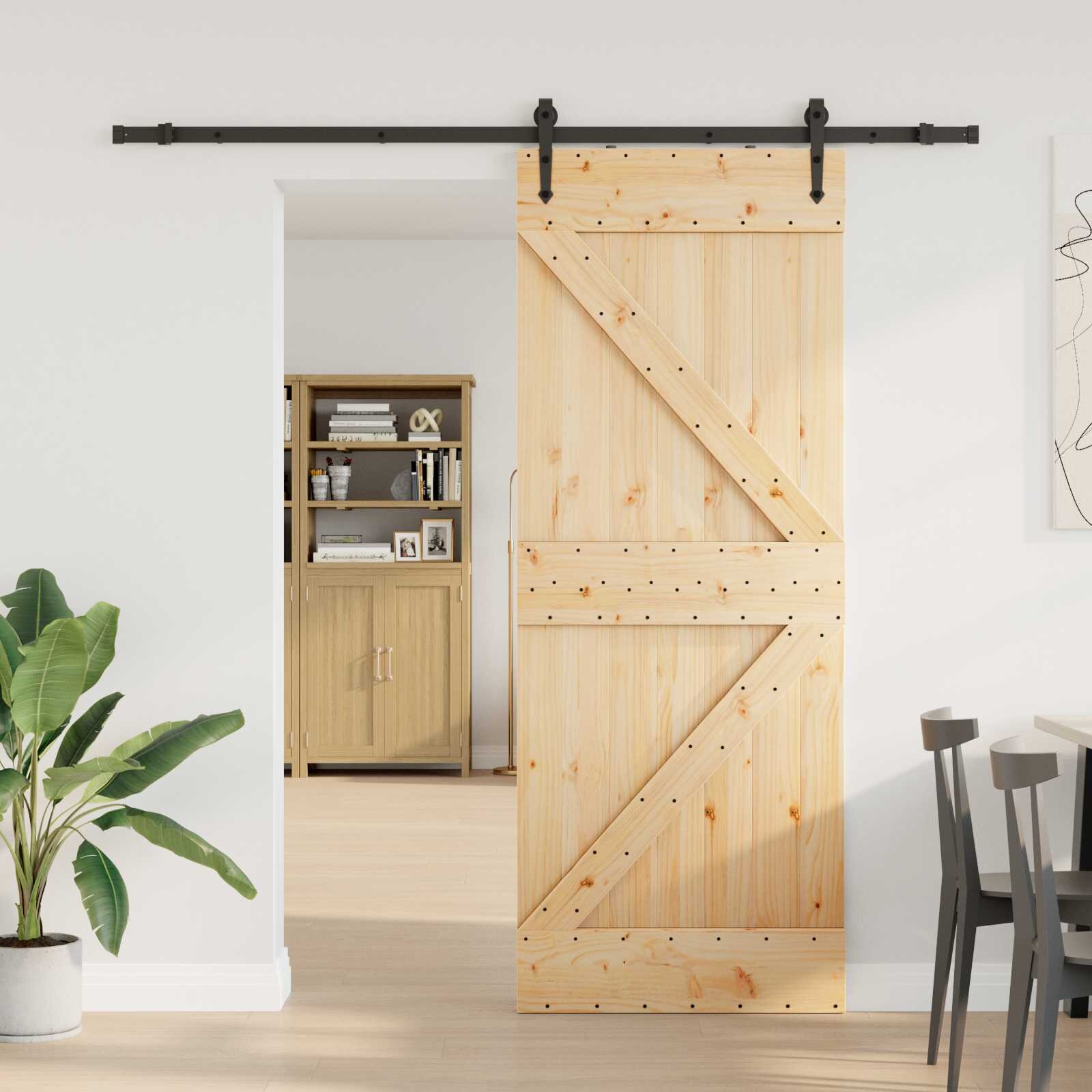 vidaXL Преплъзваща се врата NARVIK 80 x 210 см (2135 см)