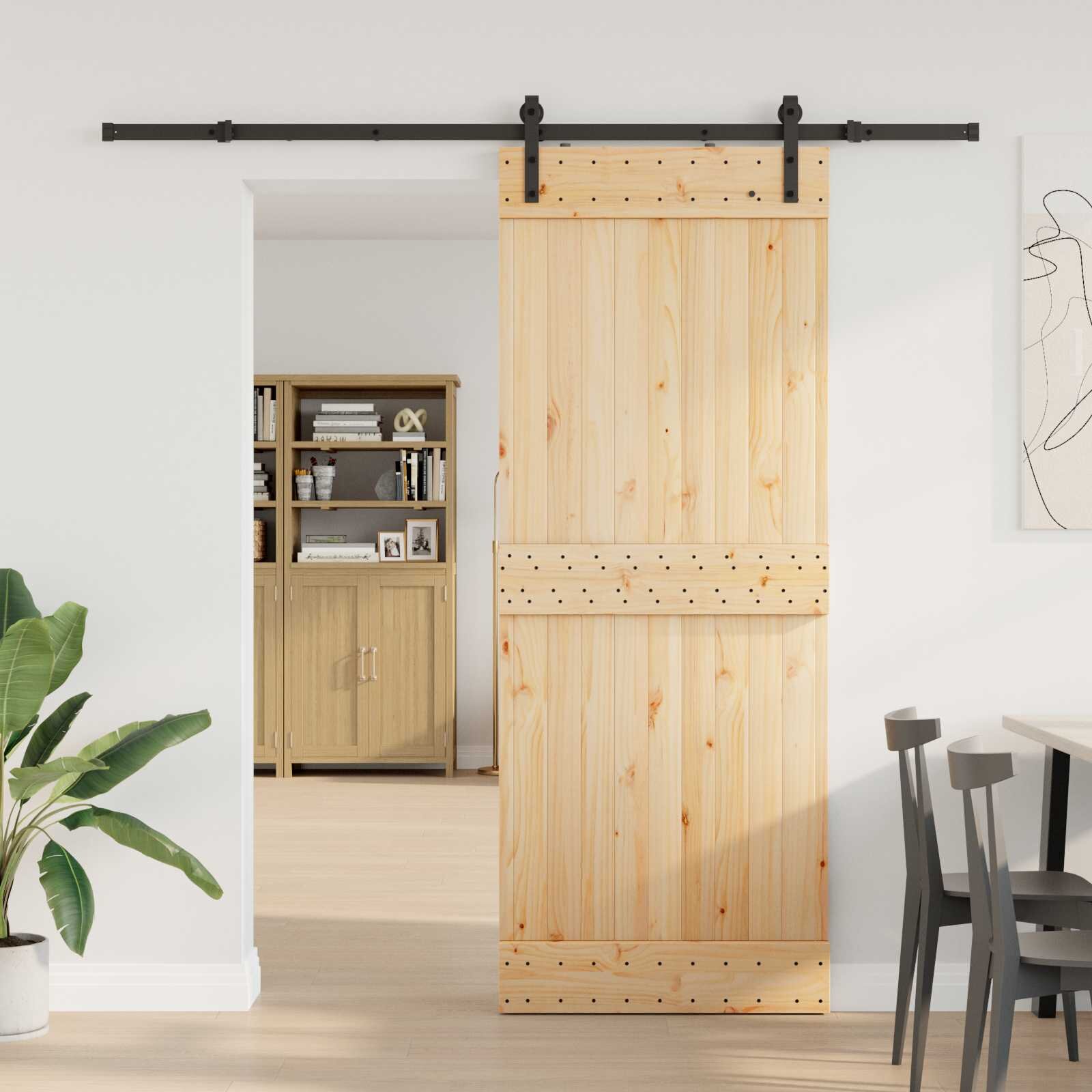 vidaXL Преплъзваща се врата NARVIK 80 x 210 см (2135 см)