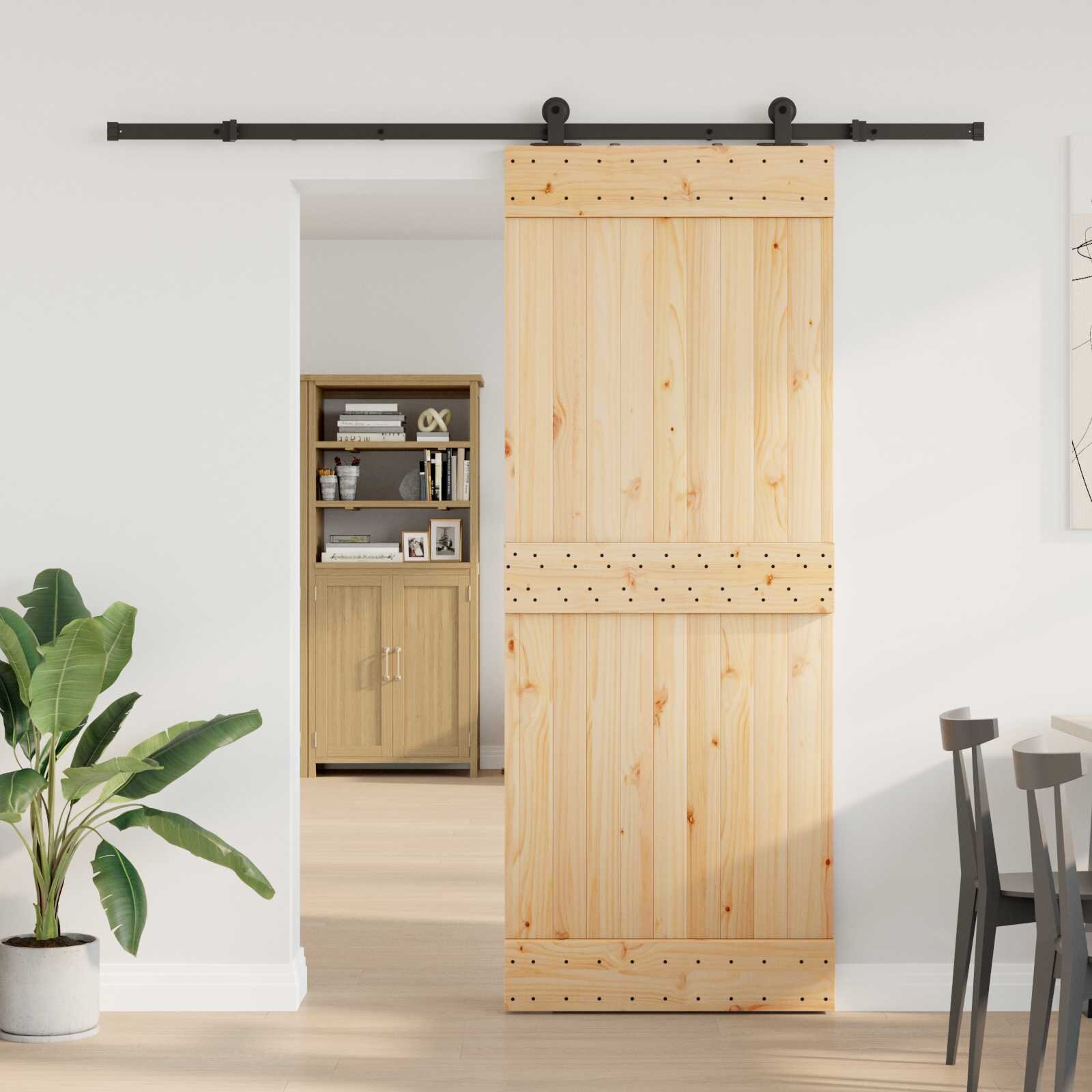 vidaXL Преплъзваща се врата NARVIK 80 x 210 см (2135 см)