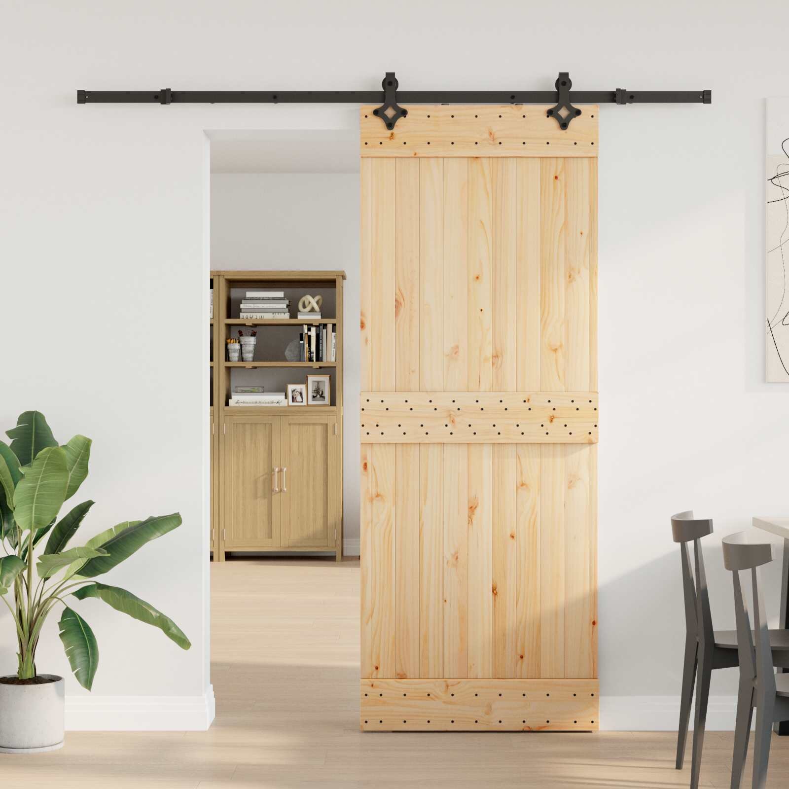 vidaXL Преплъзваща се врата NARVIK 80 x 210 см (2135 см)