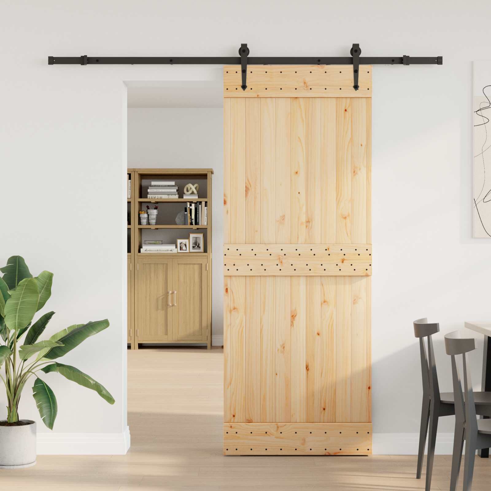 vidaXL Преплъзваща се врата NARVIK 80 x 210 см (2135 см)