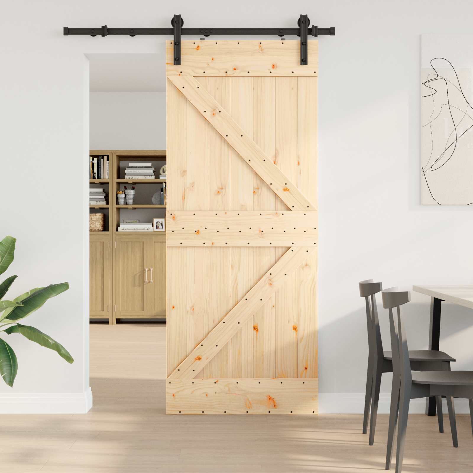 vidaXL Преплъзваща се врата NARVIK 85 x 210 см (1525 см)