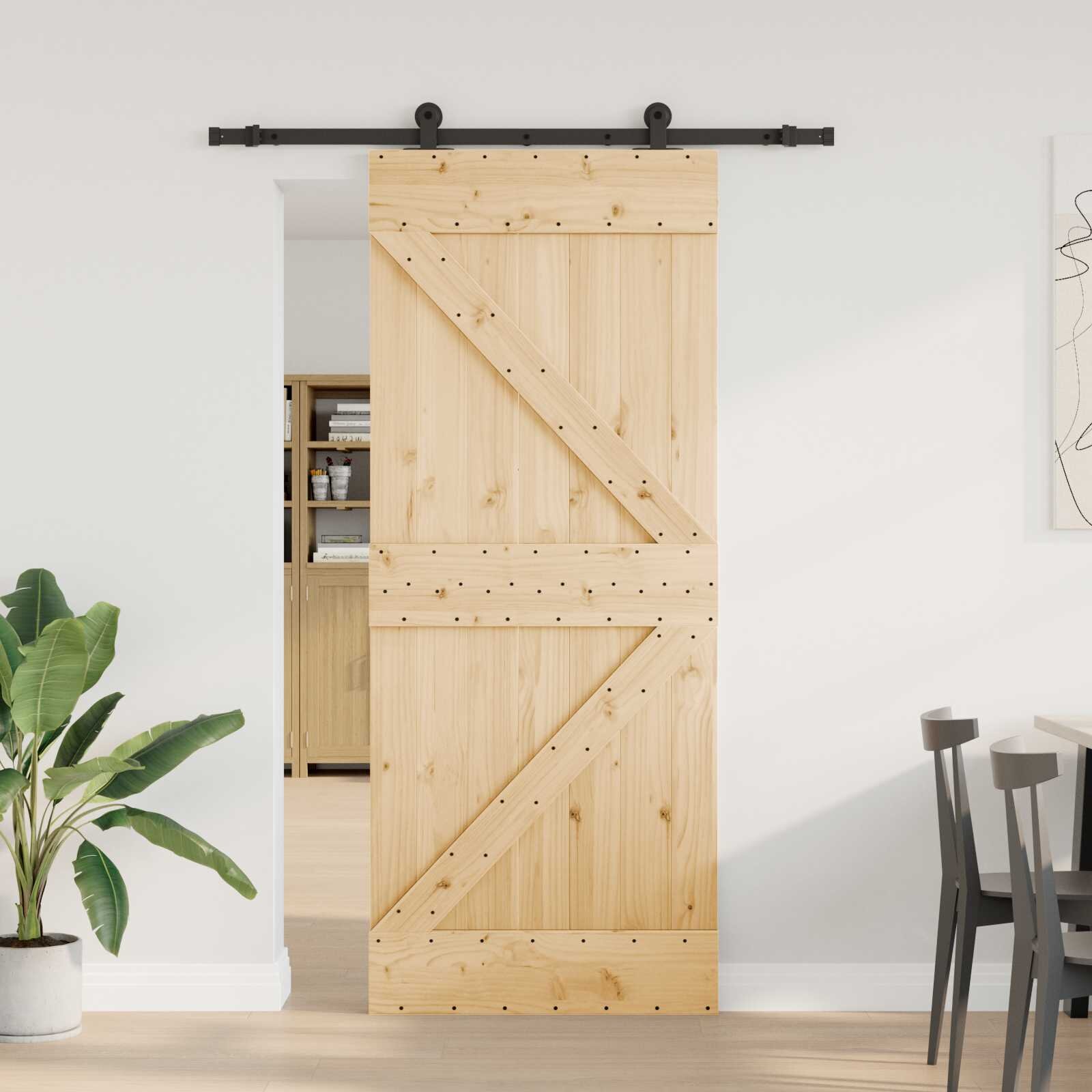 vidaXL Преплъзваща се врата NARVIK 85 x 210 см (1525 см)