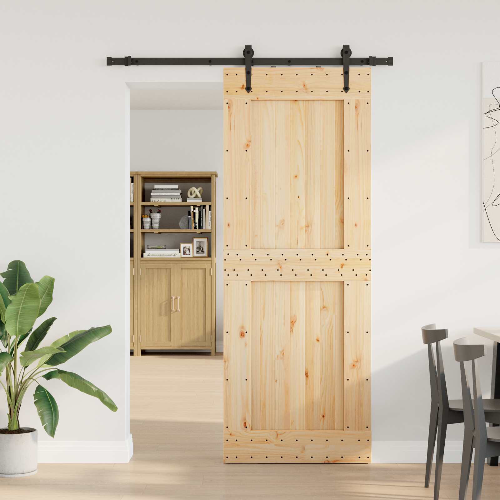 vidaXL Преплъзваща се врата NARVIK 85 x 210 см (1525 см)