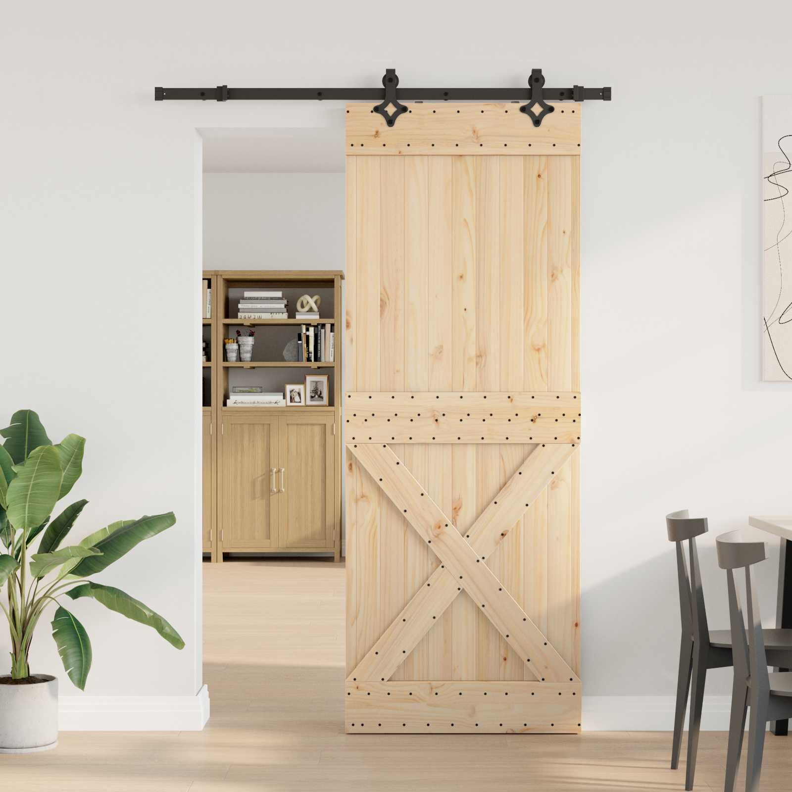 vidaXL Преплъзваща се врата NARVIK 85 x 210 см (1525 см)
