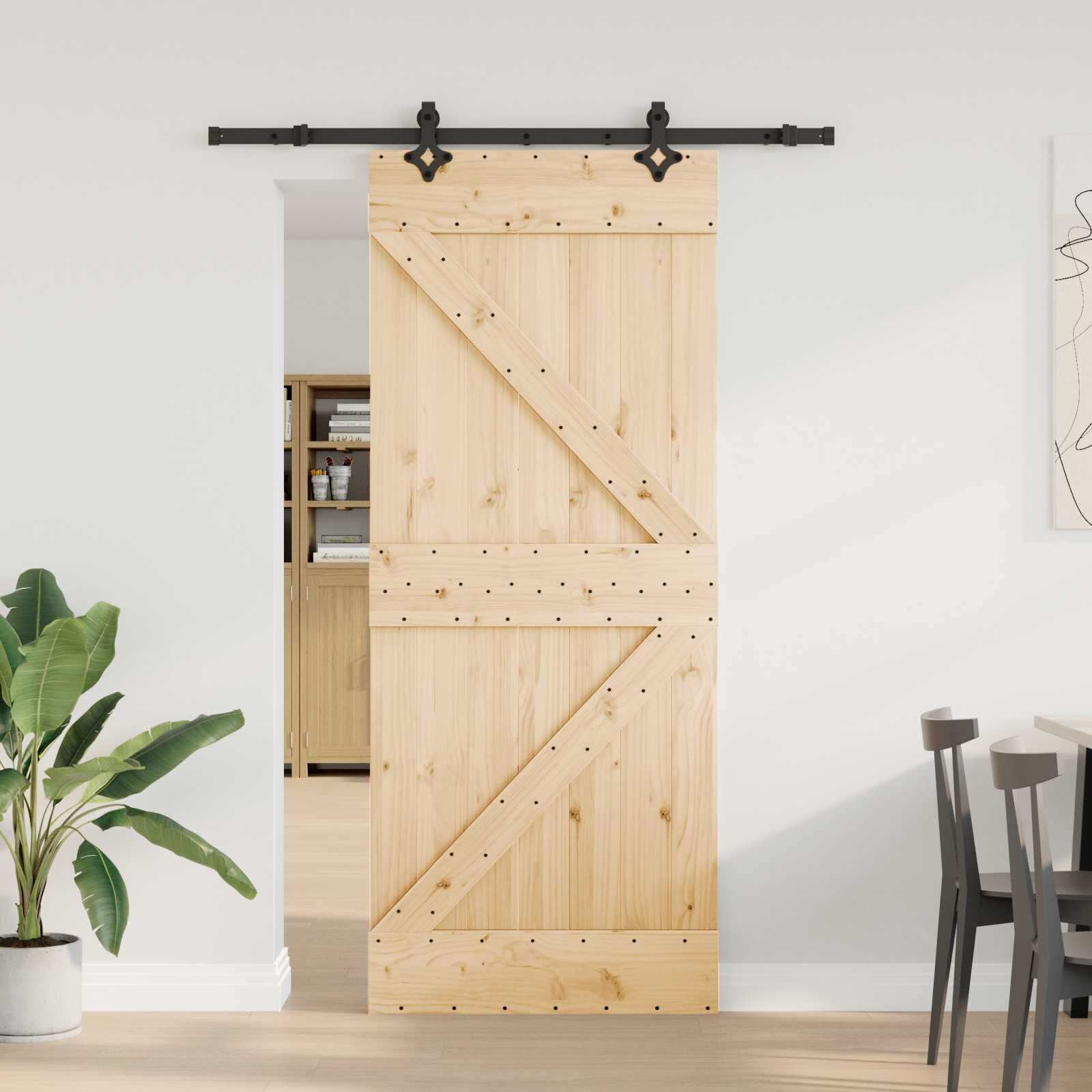 vidaXL Преплъзваща се врата NARVIK 85 x 210 см (1525 см)