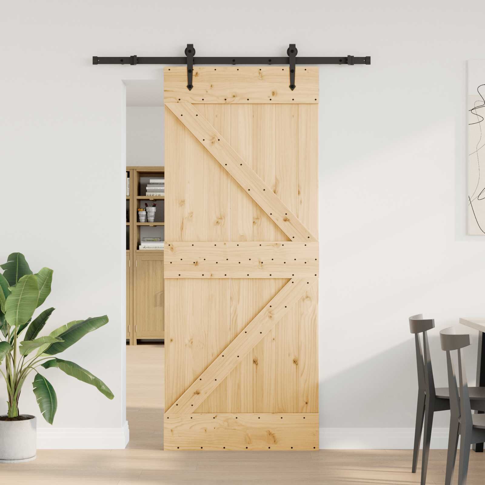 vidaXL Преплъзваща се врата NARVIK 85 x 210 см (1525 см)