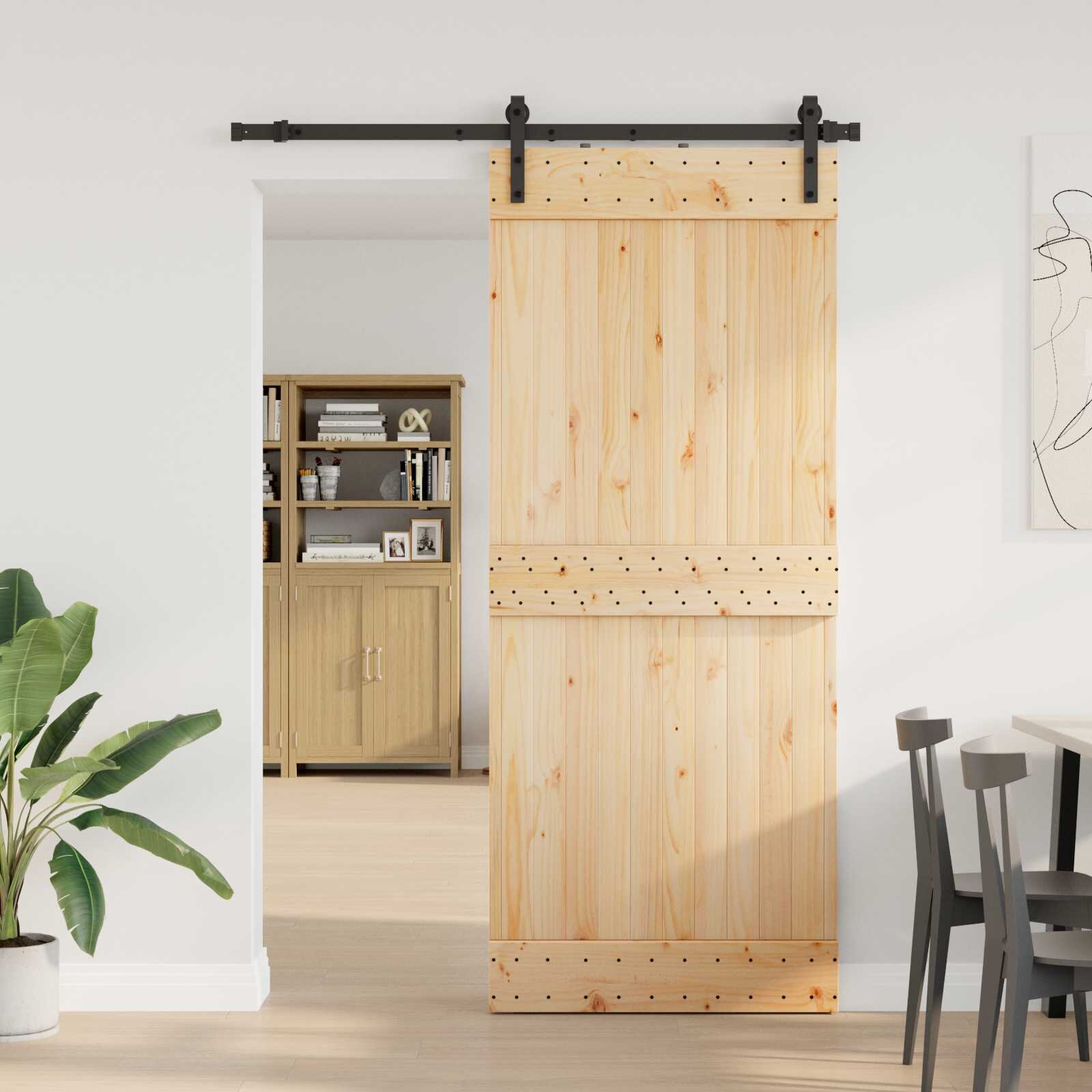 vidaXL Преплъзваща се врата NARVIK 85 x 210 см (1525 см)
