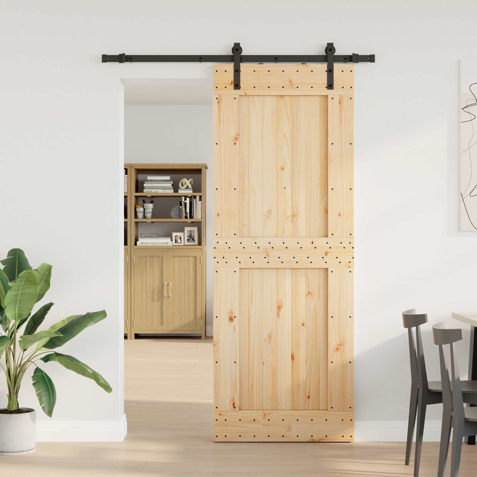 vidaXL Преплъзваща се врата NARVIK 85 x 210 см (1525 см)