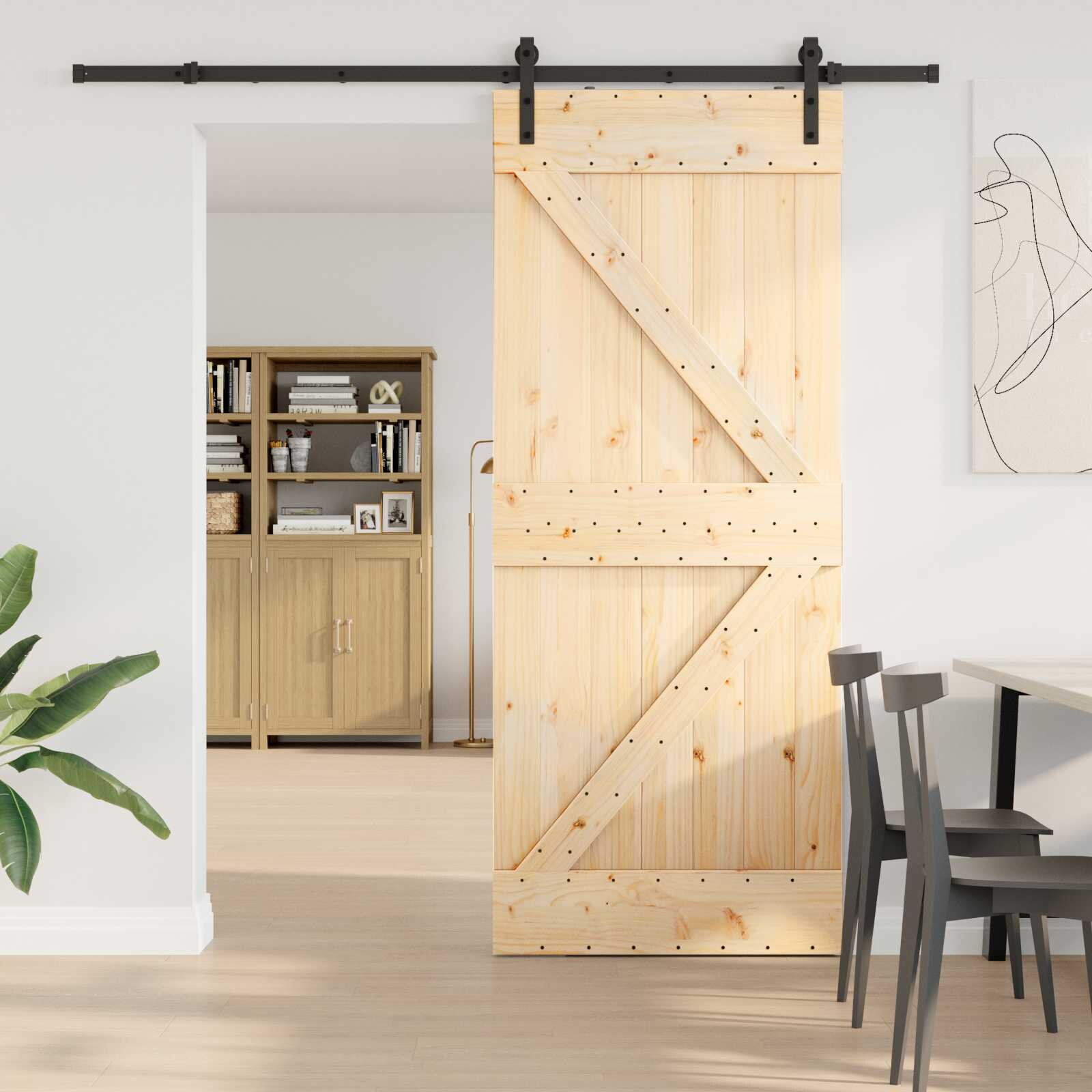 vidaXL Преплъзваща се врата NARVIK 85 x 210 см (2135 см)