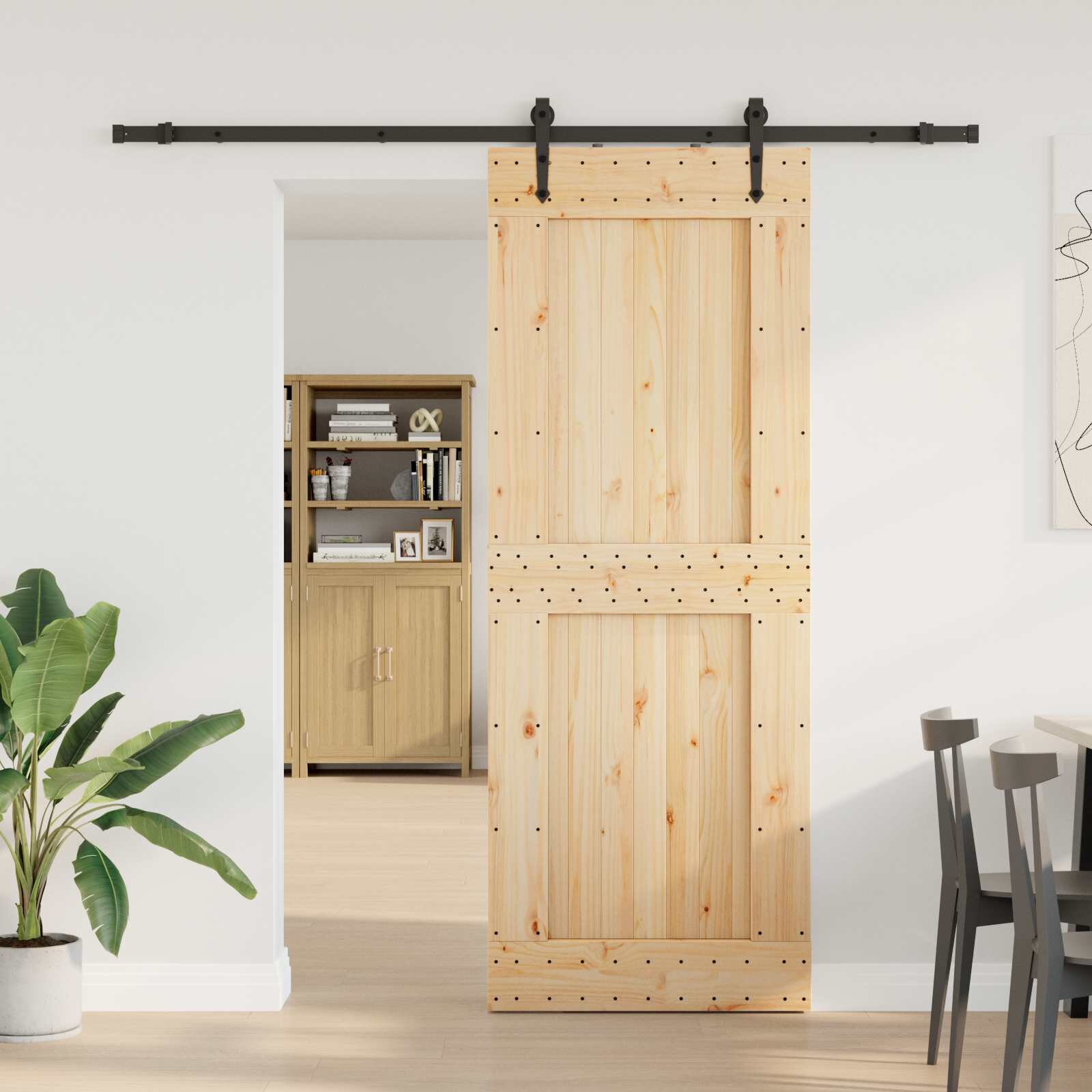 vidaXL Преплъзваща се врата NARVIK 85 x 210 см (2135 см)