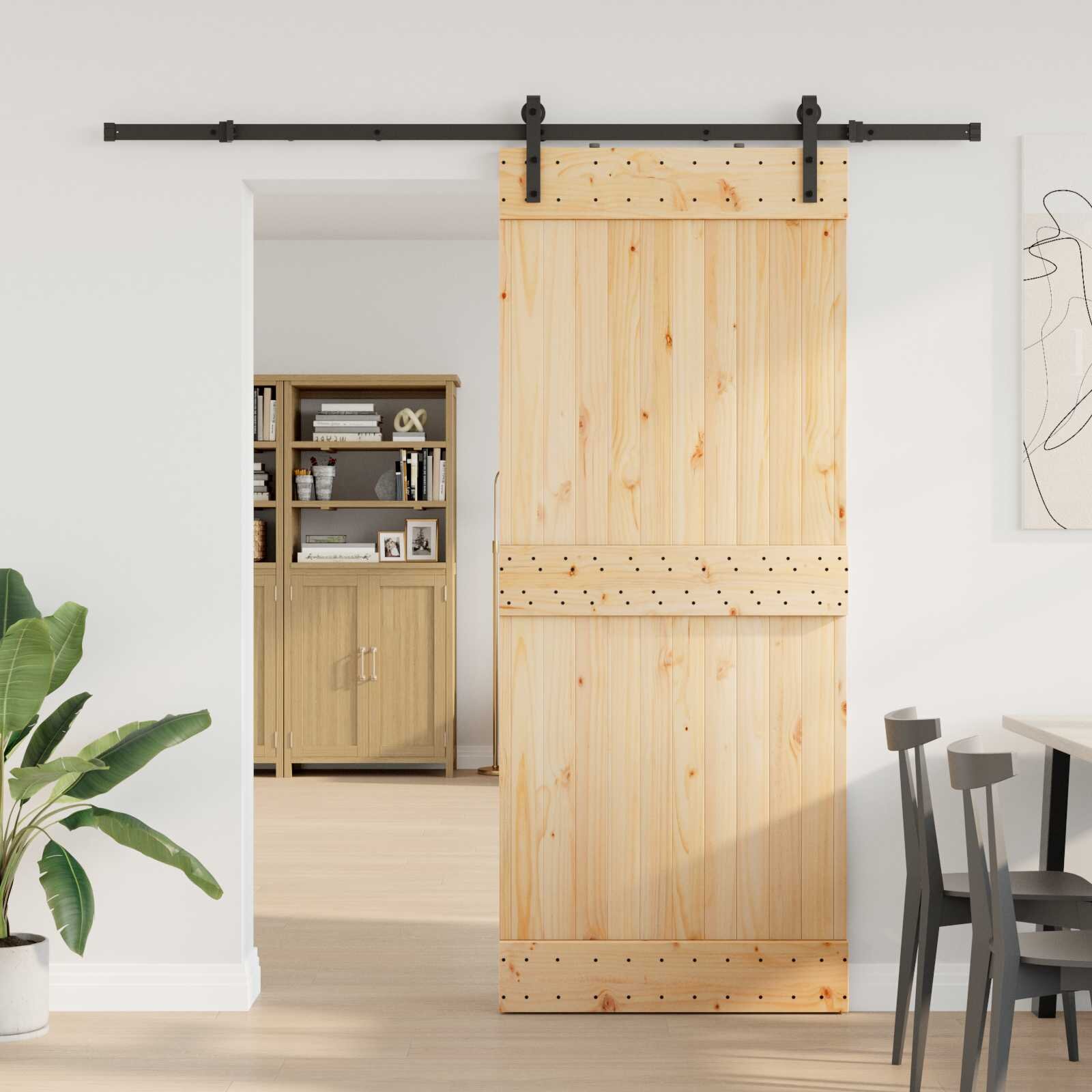 vidaXL Преплъзваща се врата NARVIK 85 x 210 см (2135 см)