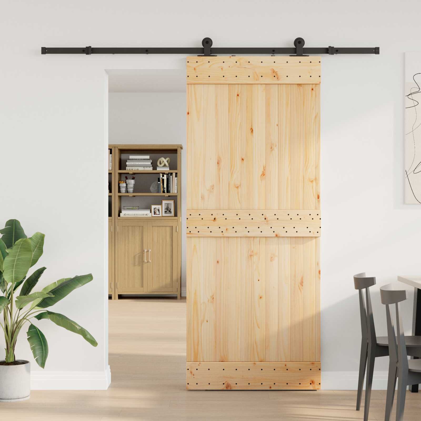 vidaXL Преплъзваща се врата NARVIK 85 x 210 см (2135 см)