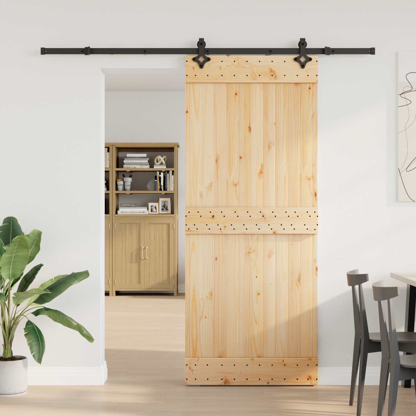 vidaXL Преплъзваща се врата NARVIK 85 x 210 см (2135 см)