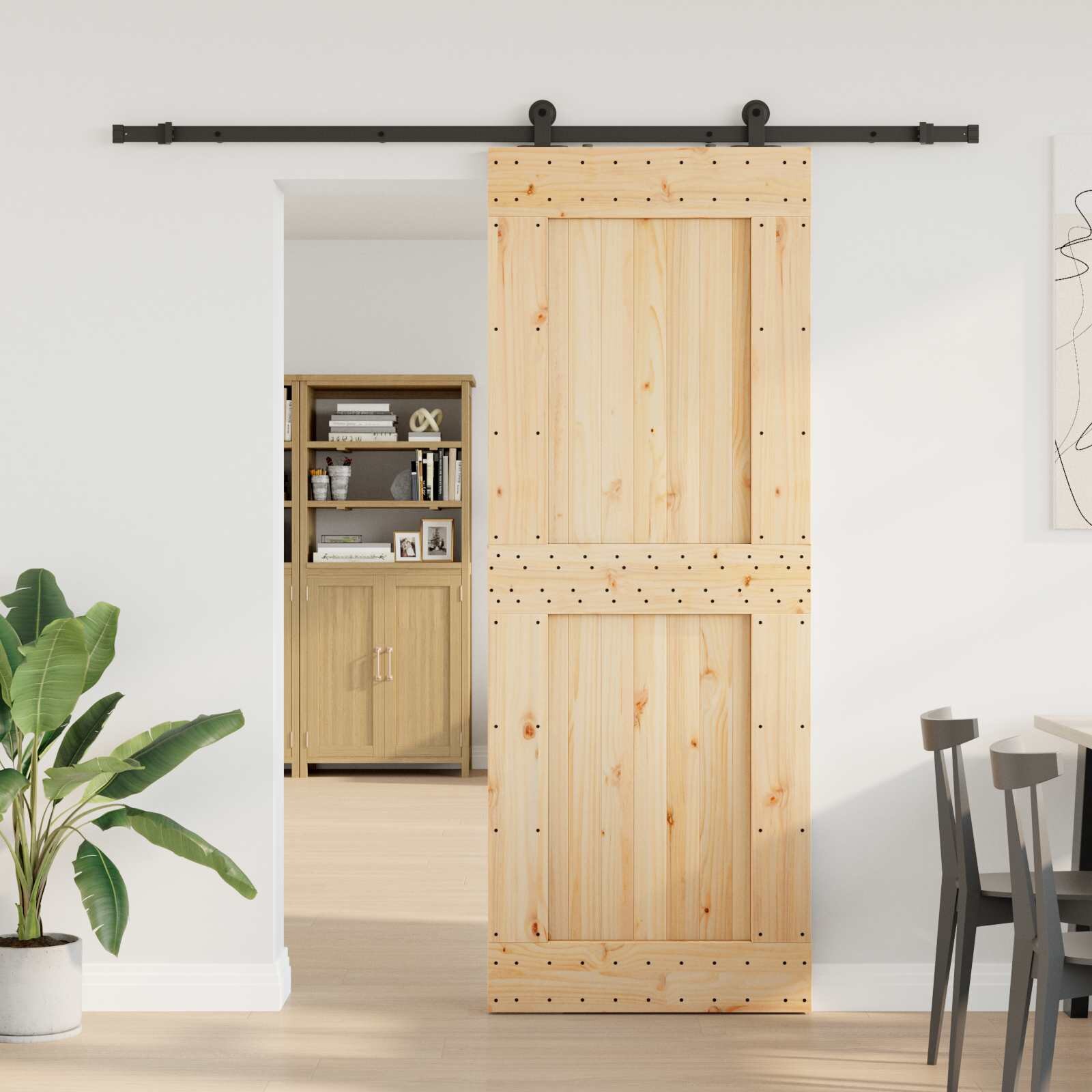 vidaXL Преплъзваща се врата NARVIK 85 x 210 см (2135 см)