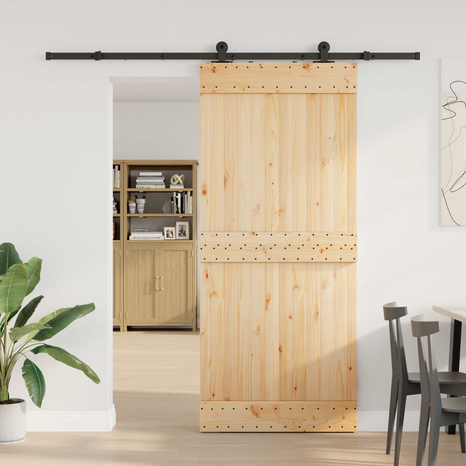 vidaXL Преплъзваща се врата NARVIK 90 x 210 см (2135 см)