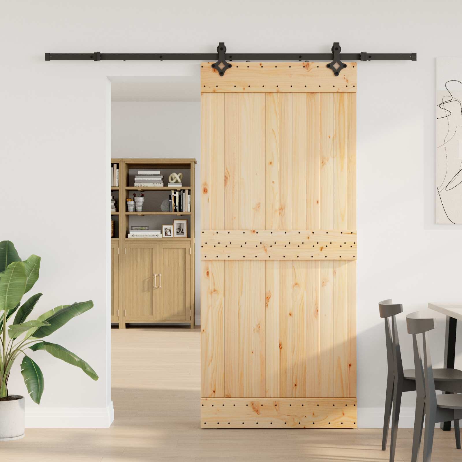 vidaXL Преплъзваща се врата NARVIK 90 x 210 см (2135 см)