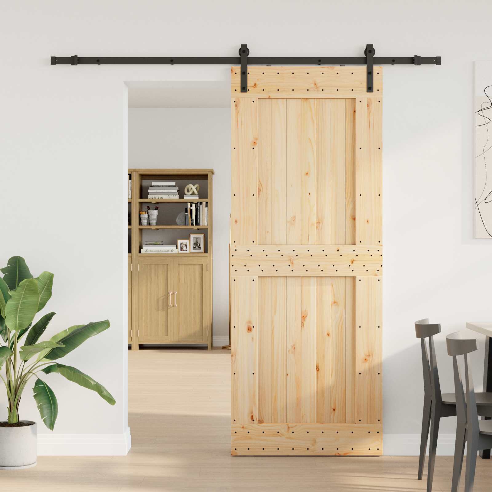vidaXL Преплъзваща се врата NARVIK 90 x 210 см (2135 см)