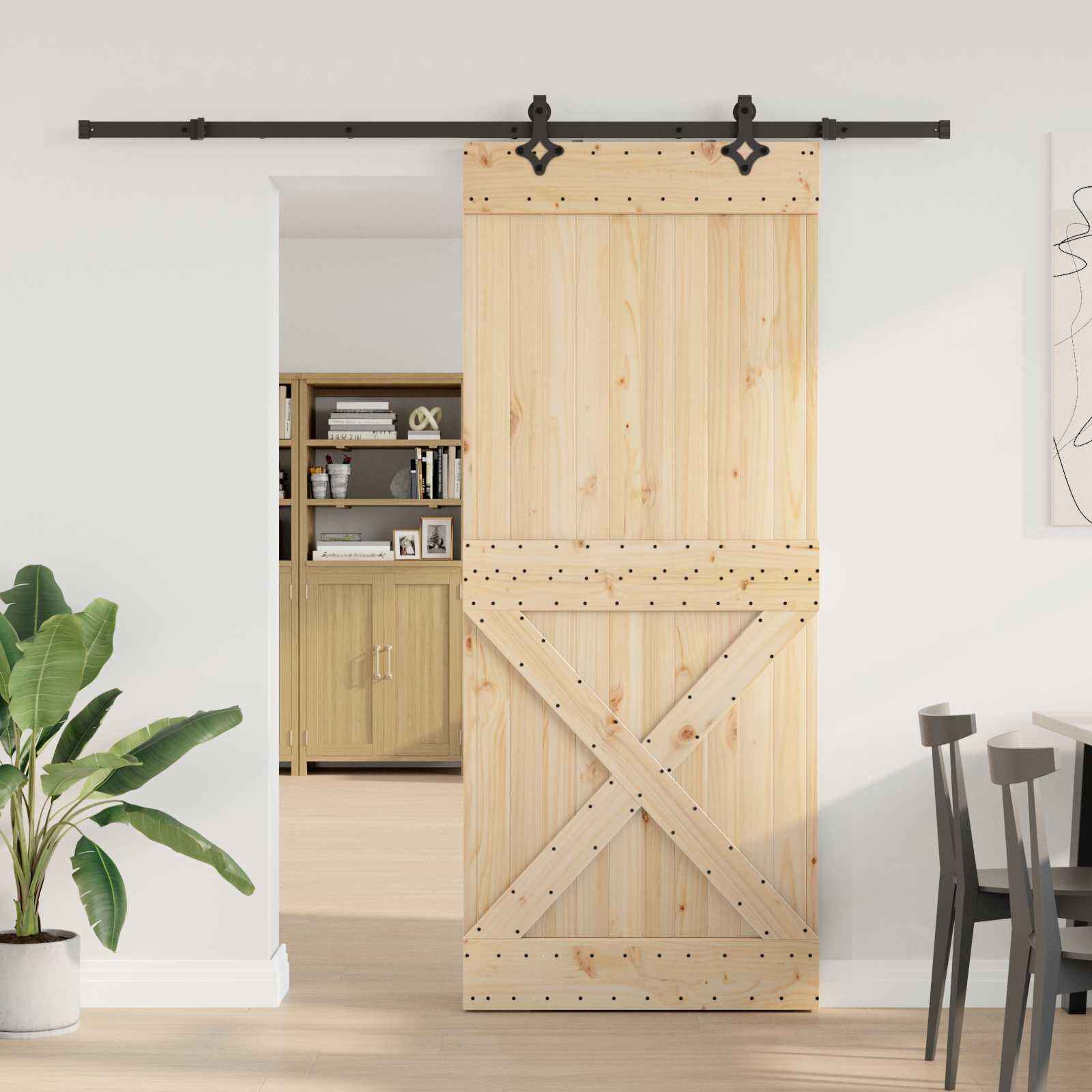 vidaXL Преплъзваща се врата NARVIK 95 x 210 см (2135 см)