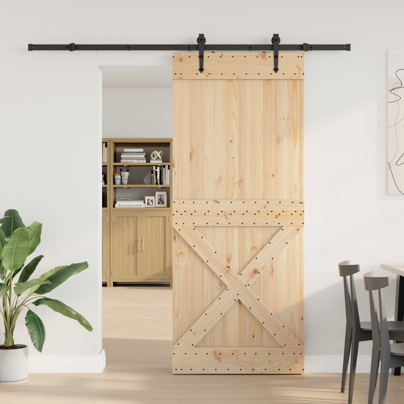 vidaXL Преплъзваща се врата NARVIK 95 x 210 см (2135 см)