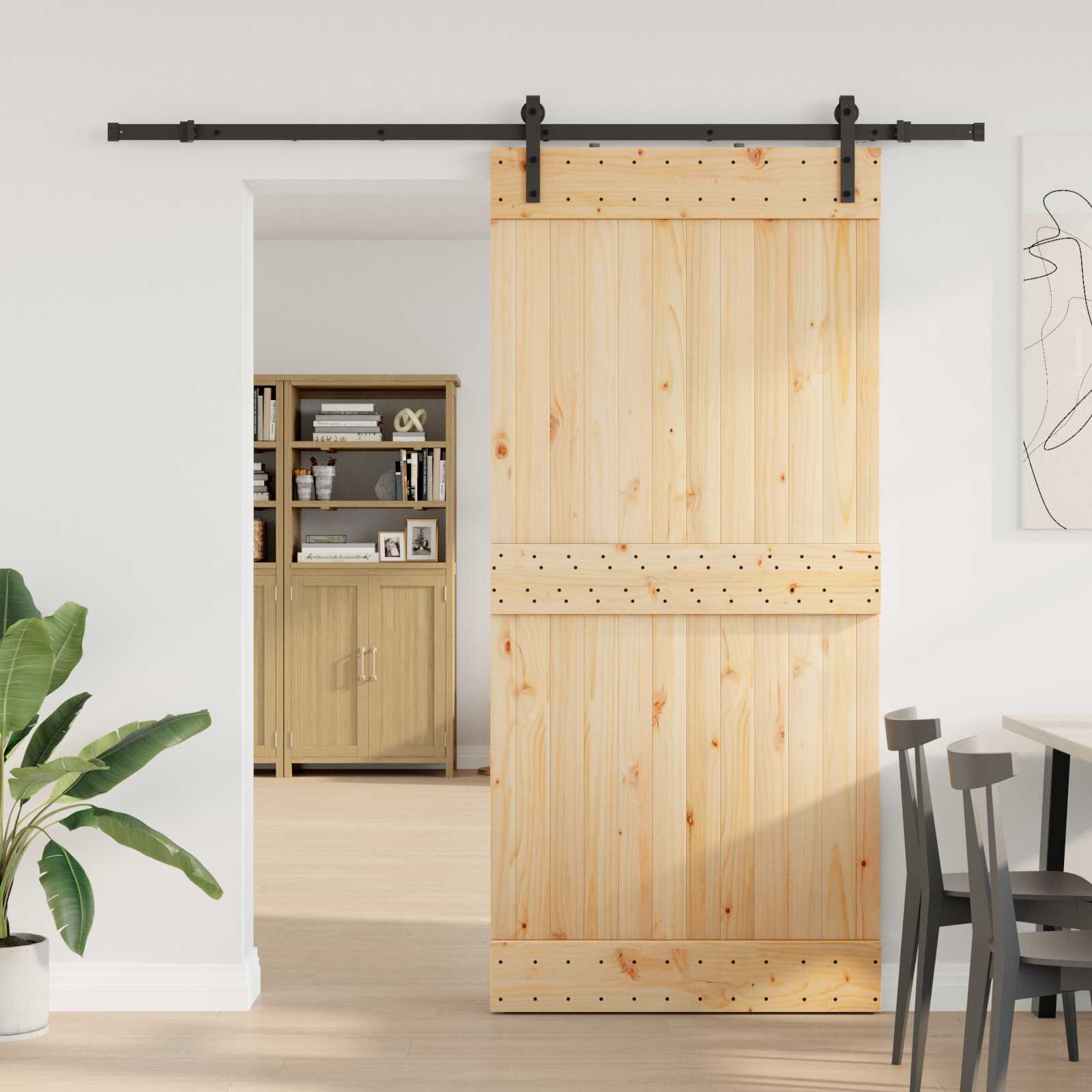 vidaXL Преплъзваща се врата NARVIK 95 x 210 см (2135 см)