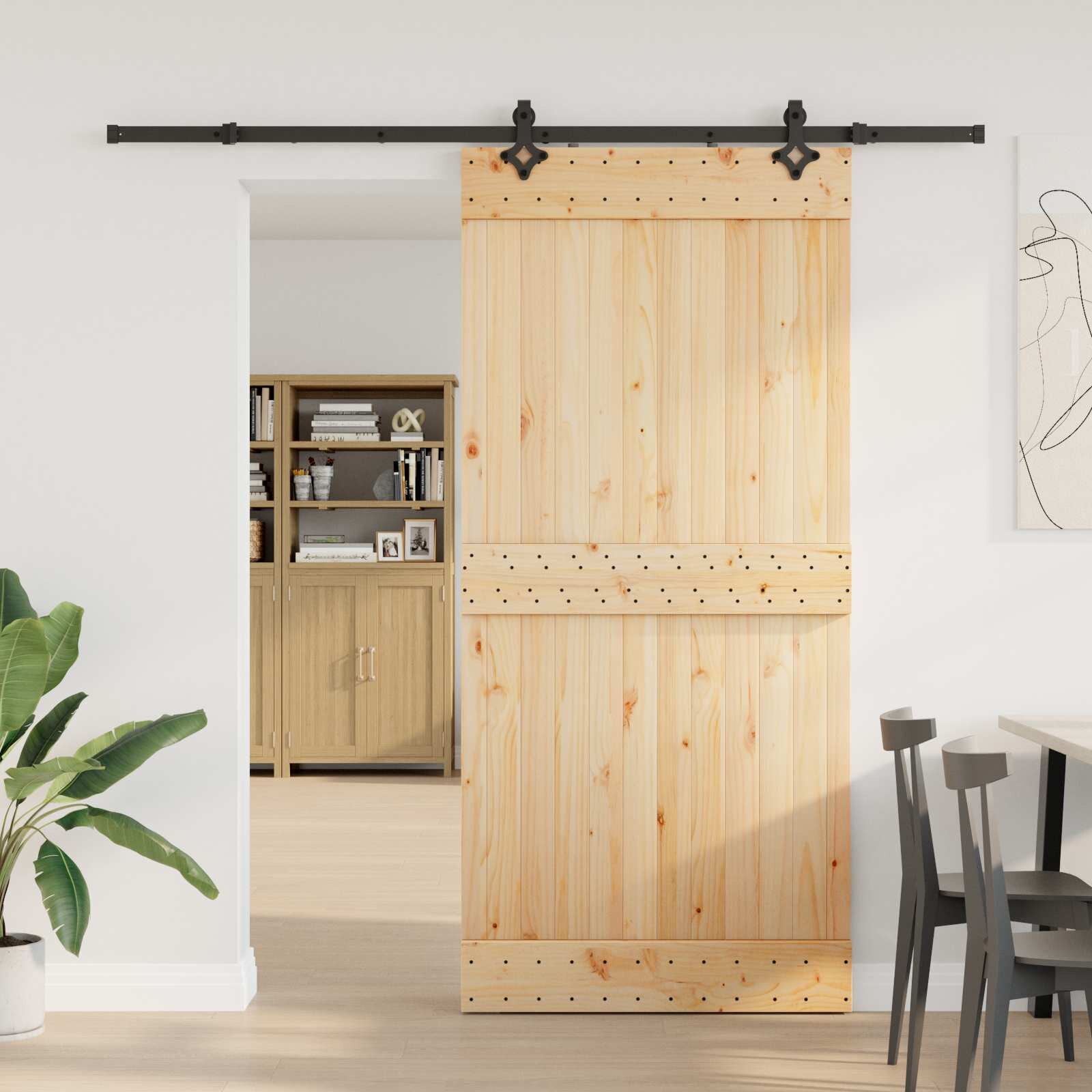 vidaXL Преплъзваща се врата NARVIK 95 x 210 см (2135 см)
