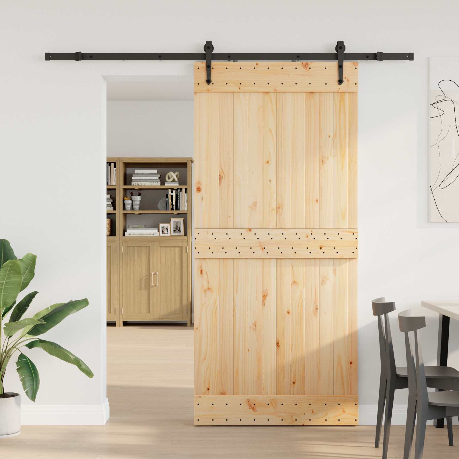 vidaXL Преплъзваща се врата NARVIK 95 x 210 см (2135 см)