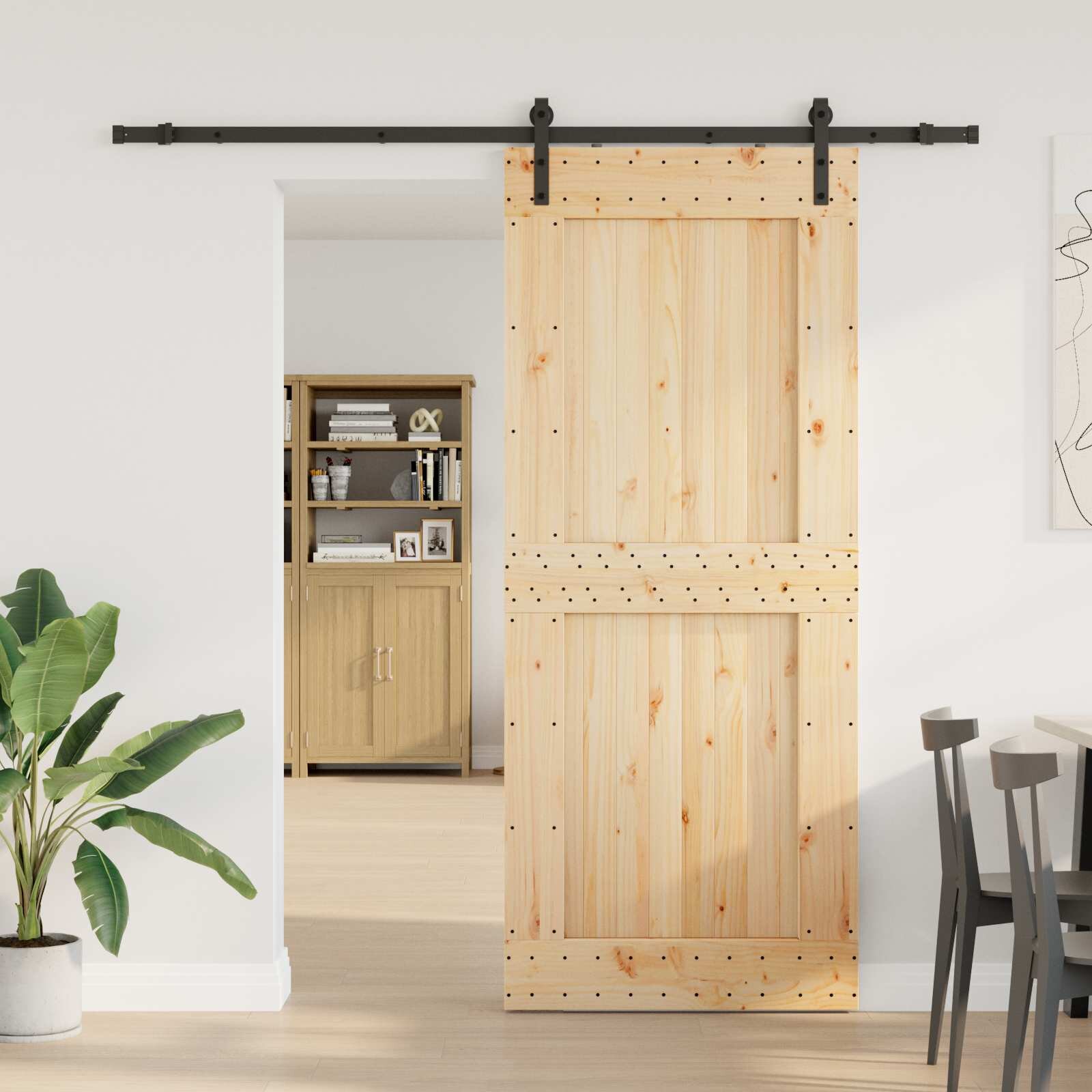 vidaXL Преплъзваща се врата NARVIK 95 x 210 см (2135 см)