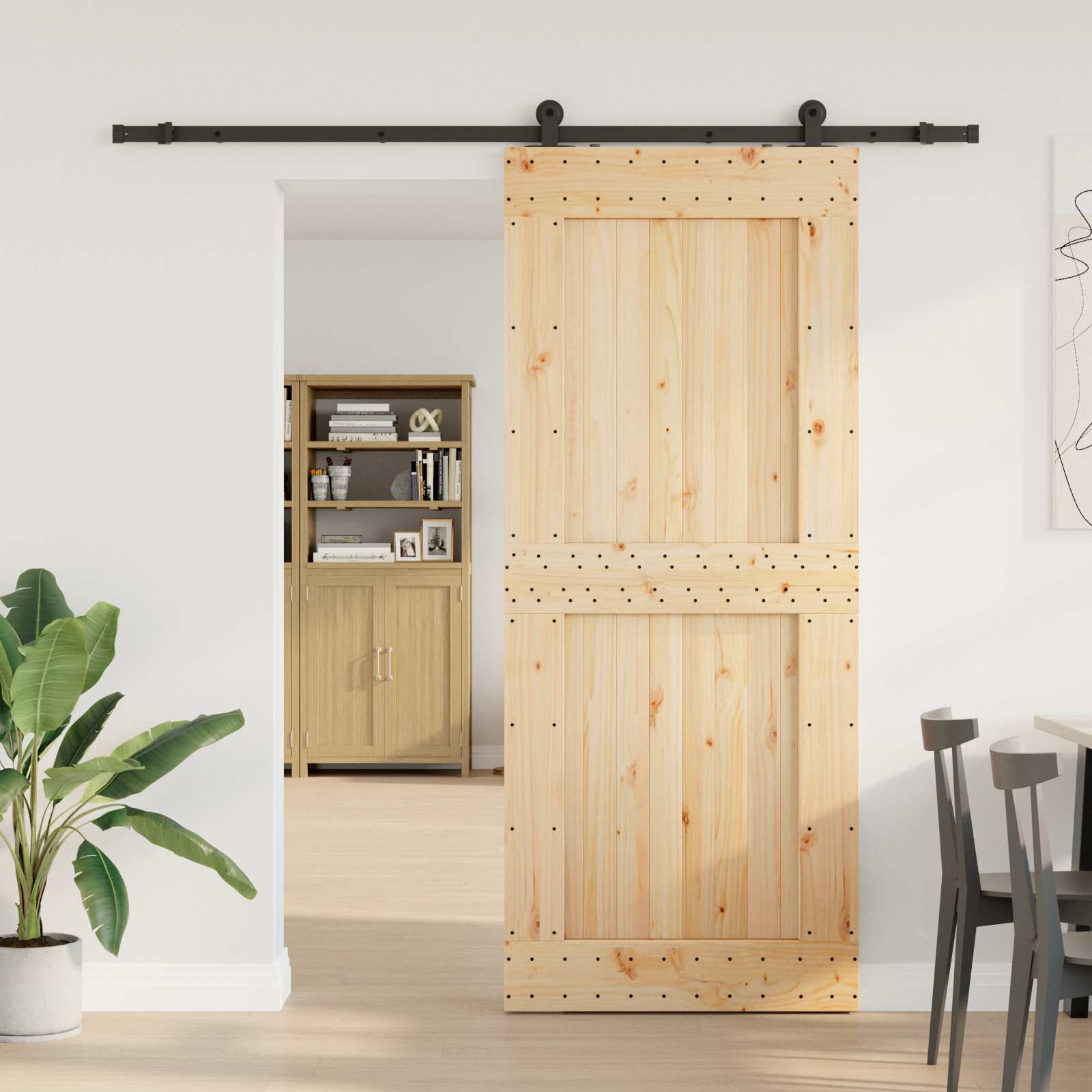 vidaXL Преплъзваща се врата NARVIK 95 x 210 см (2135 см)