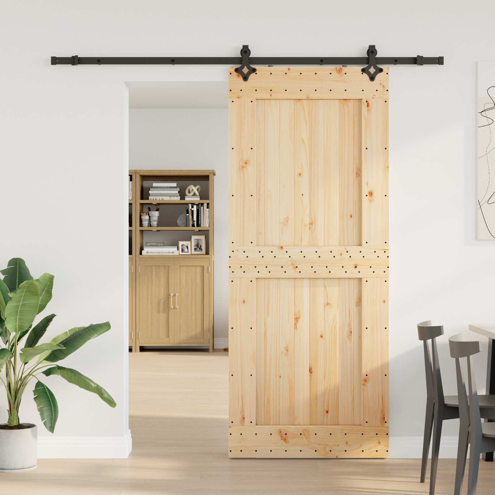 vidaXL Преплъзваща се врата NARVIK 95 x 210 см (2135 см)