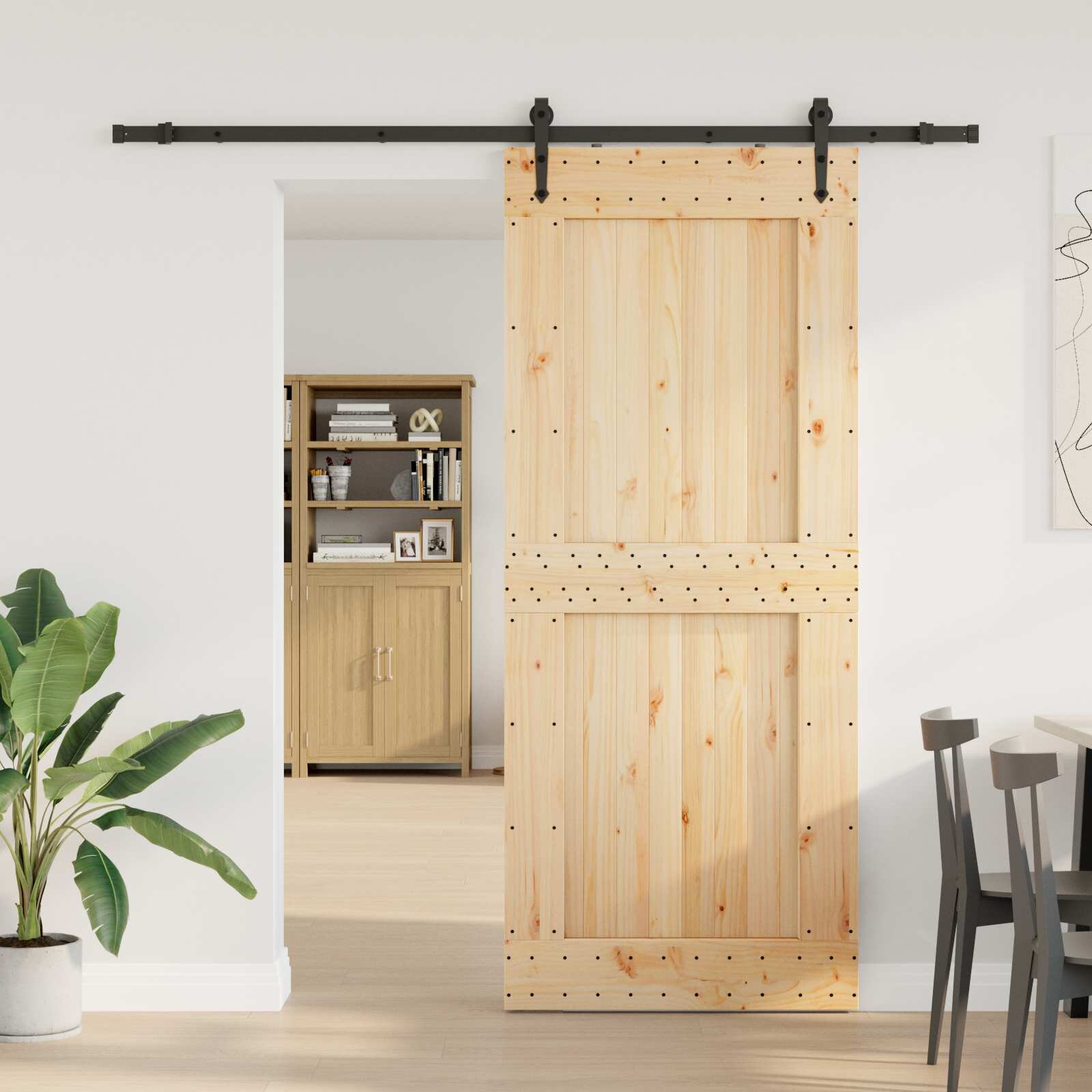 vidaXL Преплъзваща се врата NARVIK 95 x 210 см (2135 см)