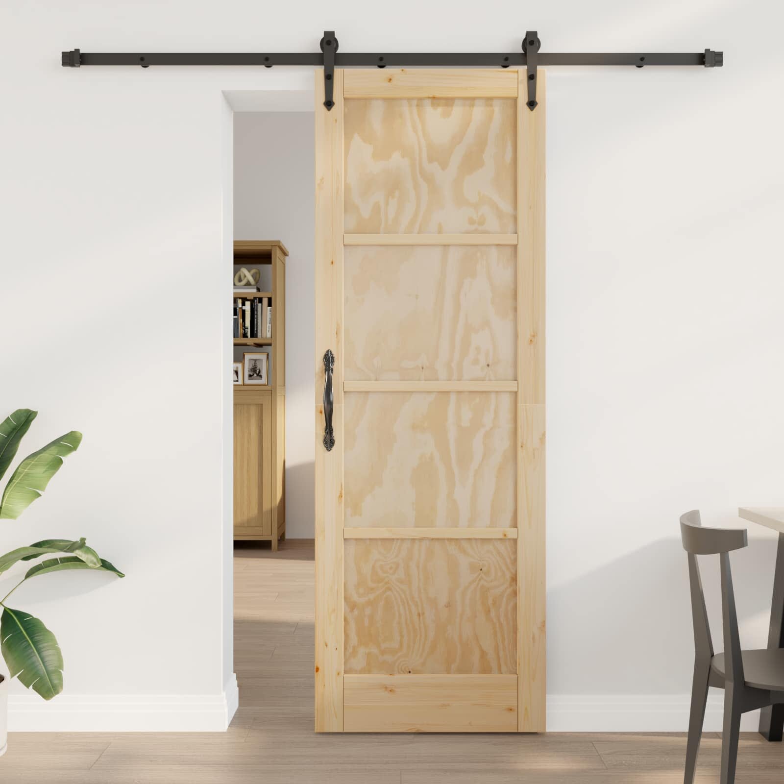 vidaXL Преплъзваща се врата ORKDAL 735 x 211 см Натурално