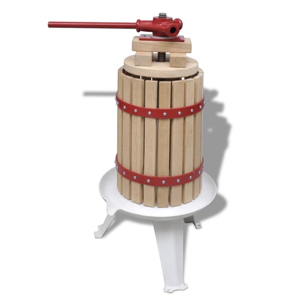 vidaXL Преса за плодове и вино 6 л