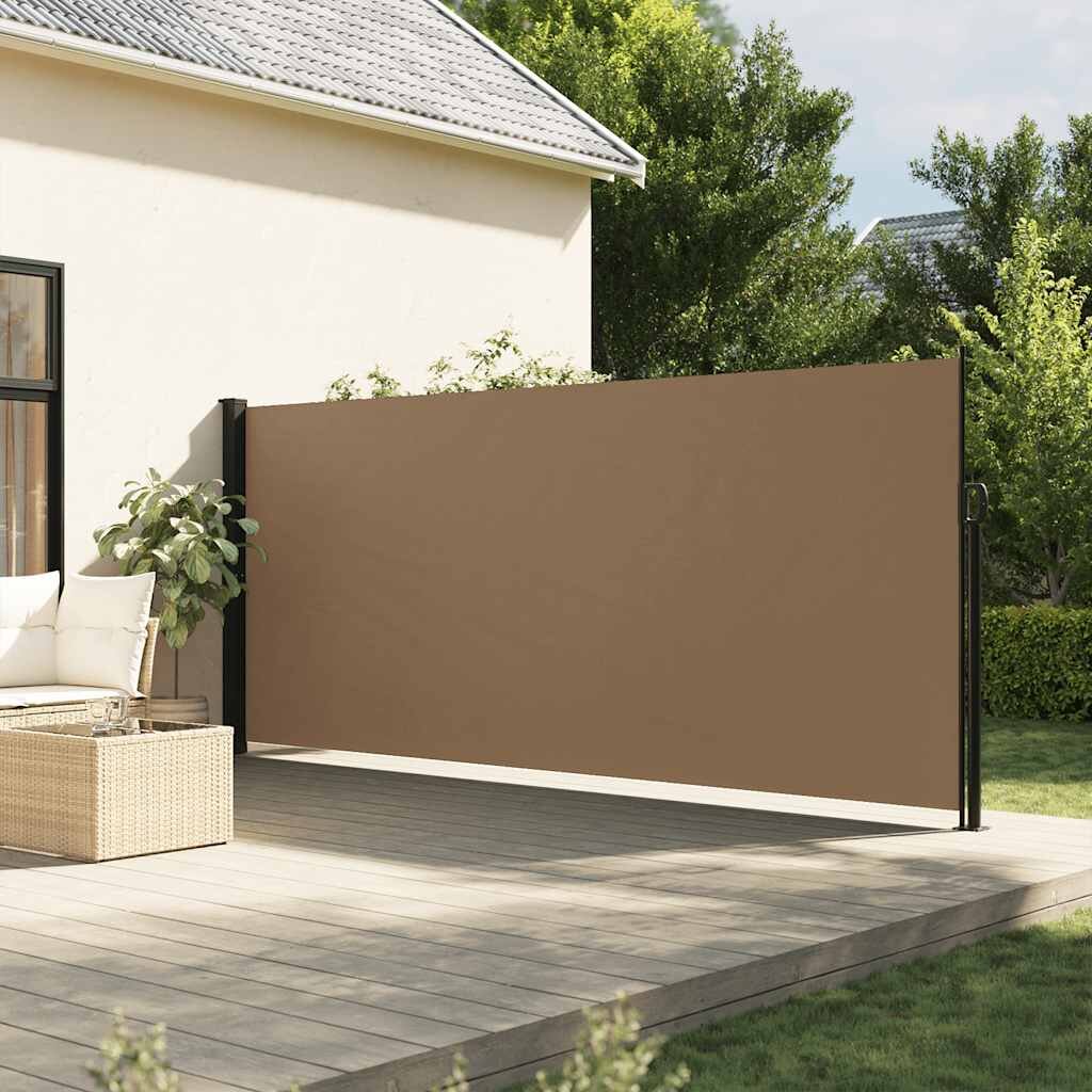 vidaXL Прибираща се странична тента таупе 180x600 см