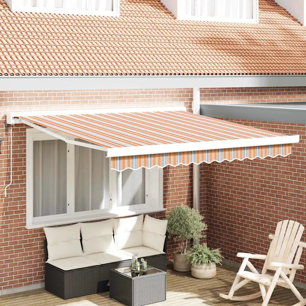 vidaXL Прибираща се тента Многоцветен 300 x 250 x 165 см