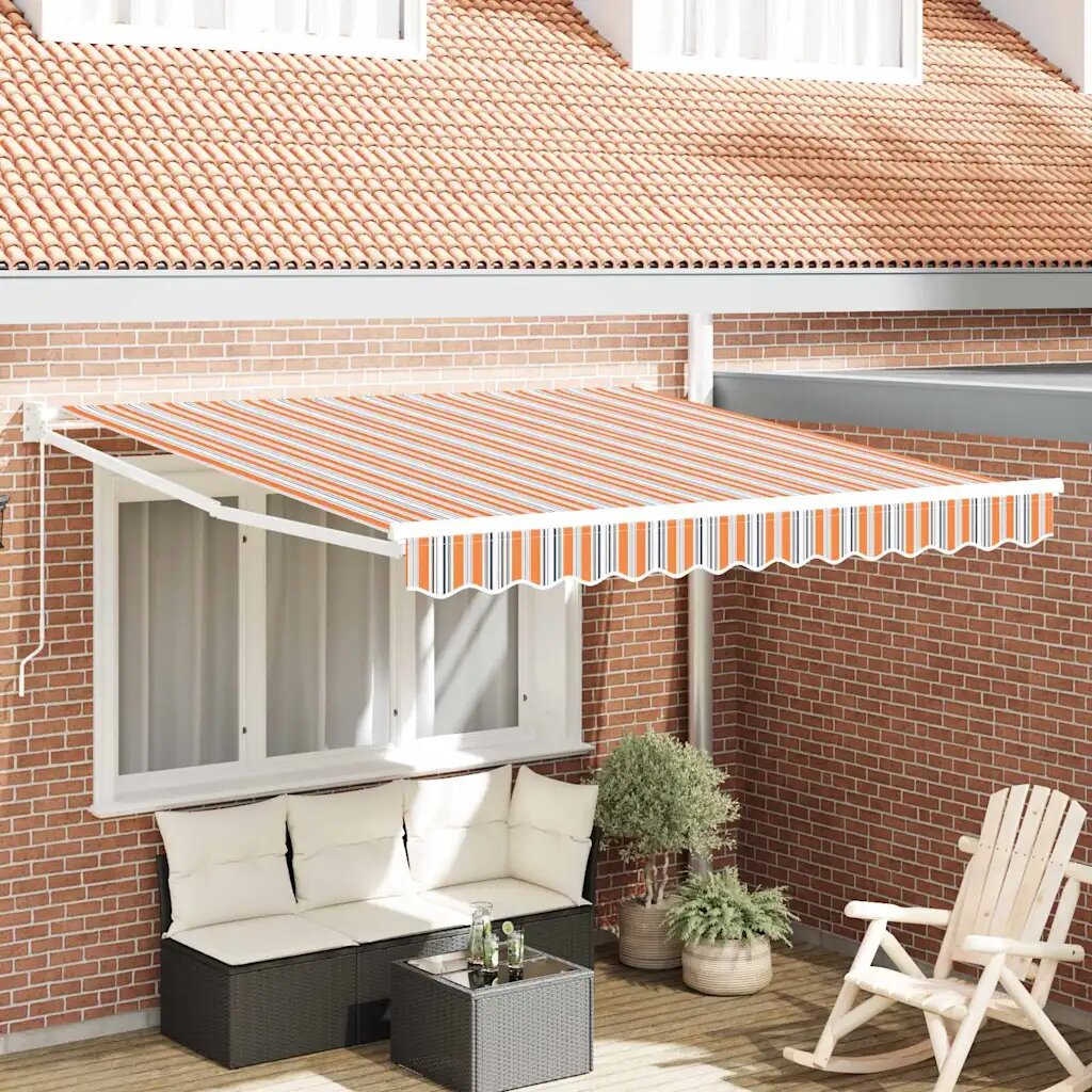 vidaXL Прибираща се тента Многоцветен 300 x 250 x 165 см