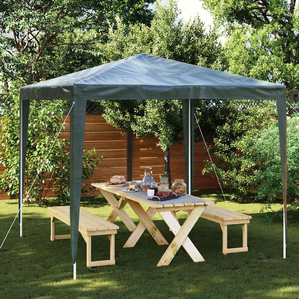 vidaXL Професионална парти шатра 25x25 м зелена 90 г/м²