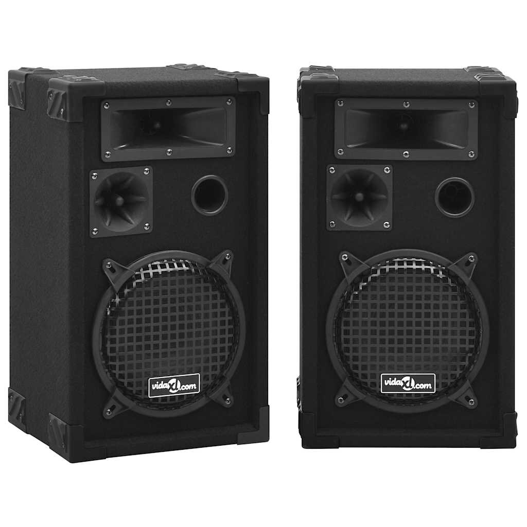 vidaXL Професионални пасивни Hifi сценични тонколони 2 бр 800 W черни