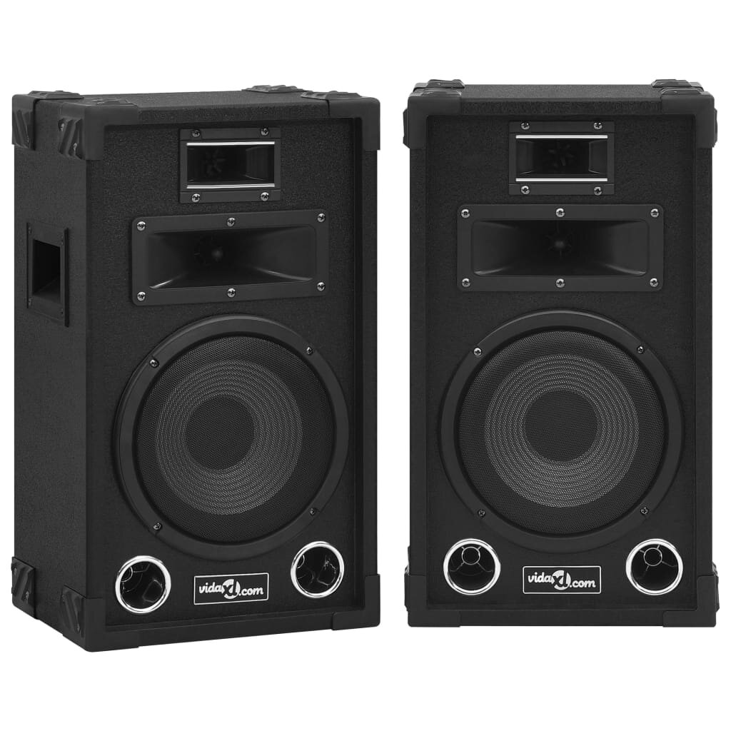 vidaXL Професионални пасивни Hifi сценични тонколони 2 бр 800 W черни