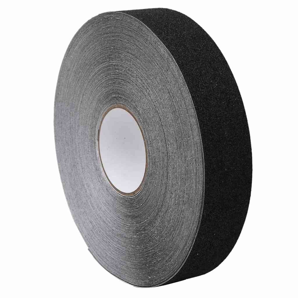 vidaXL Противоплъзгаща лента черна 005x50 м PVC