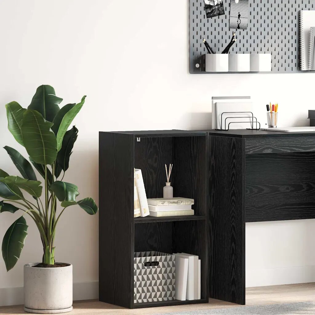 vidaXL Рафт за книги 2 нива 40 x 30 x 77 см Инженерна дървесина